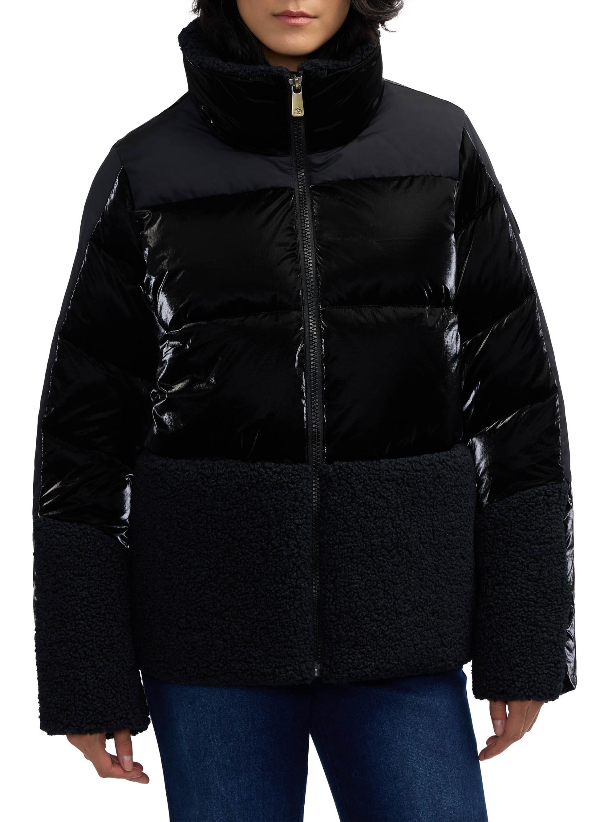 Scotch & Soda Women's Selma Quilted Stand-Collar Puffer Jacket - Black