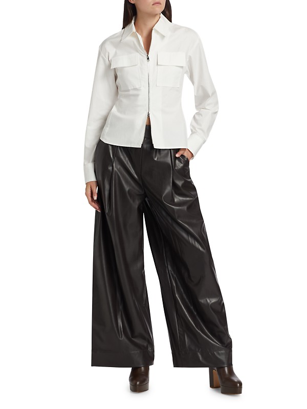 Shop A.L.C. Jones Tie-Waist Wide-Leg Pants | Saks Fifth Avenue Shop A.L.C. Jones Tie-Waist Wide-Leg Pants | Saks Fifth Avenue