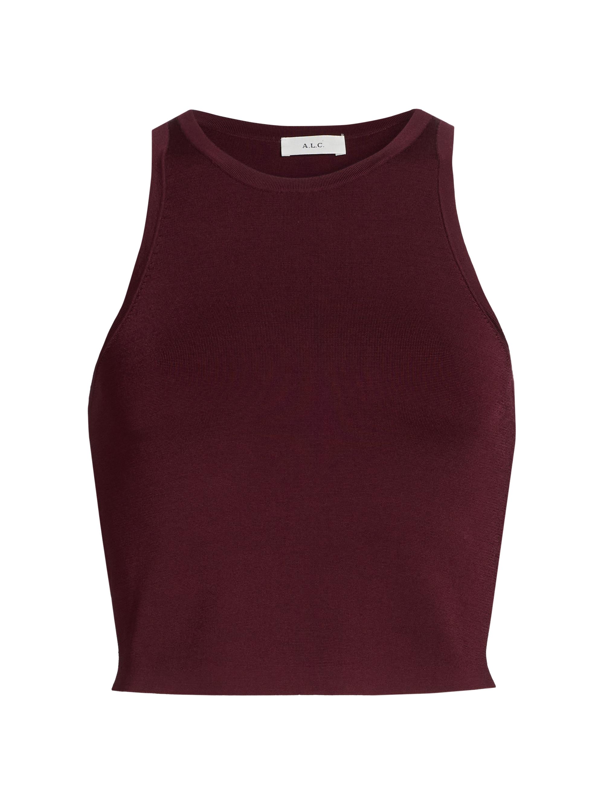 A.L.C. Women's Bailey Crop Vest - Mulberry