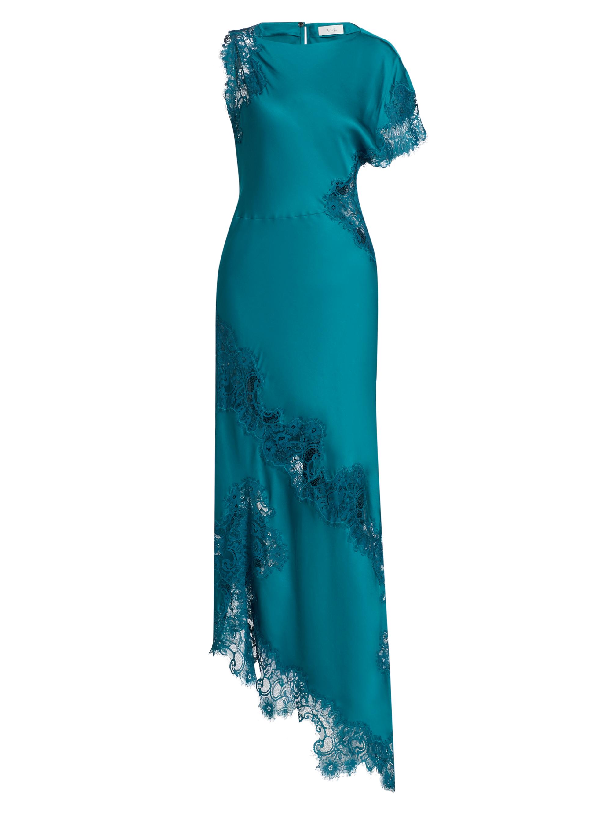 chinese dress ladies A.L.C. Women's Lia Draped Jersey Printed Maxi Dress Black Camel main image 0