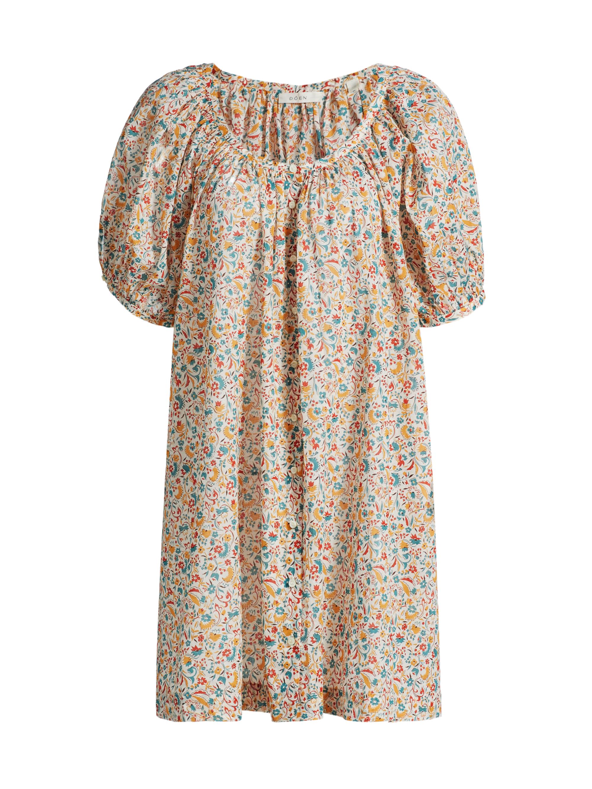 DÔEN Women's Josette Floral Cotton Shift Minidress -  Wild Clover Floral