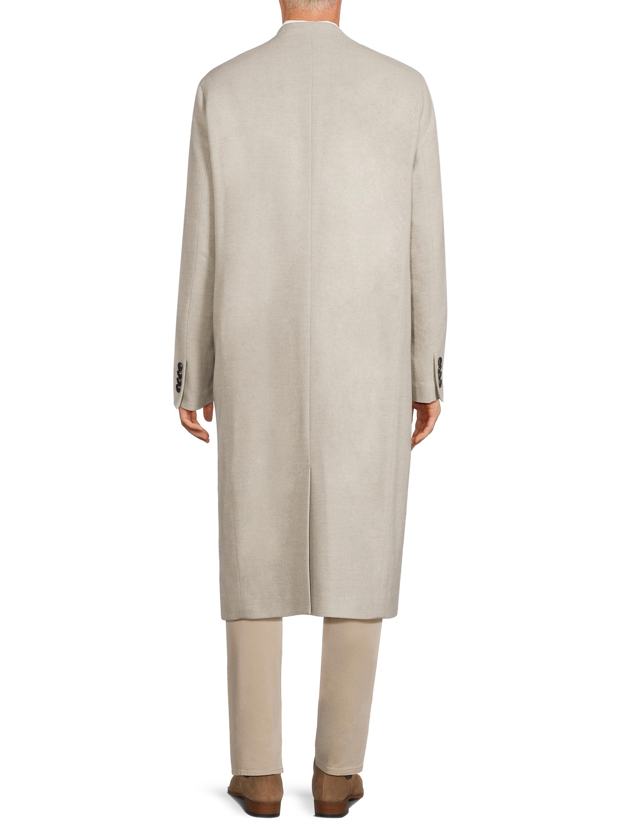 Cardinal Of Canada Cedar Wool Collarless Long Coat | Saks Fifth Avenue