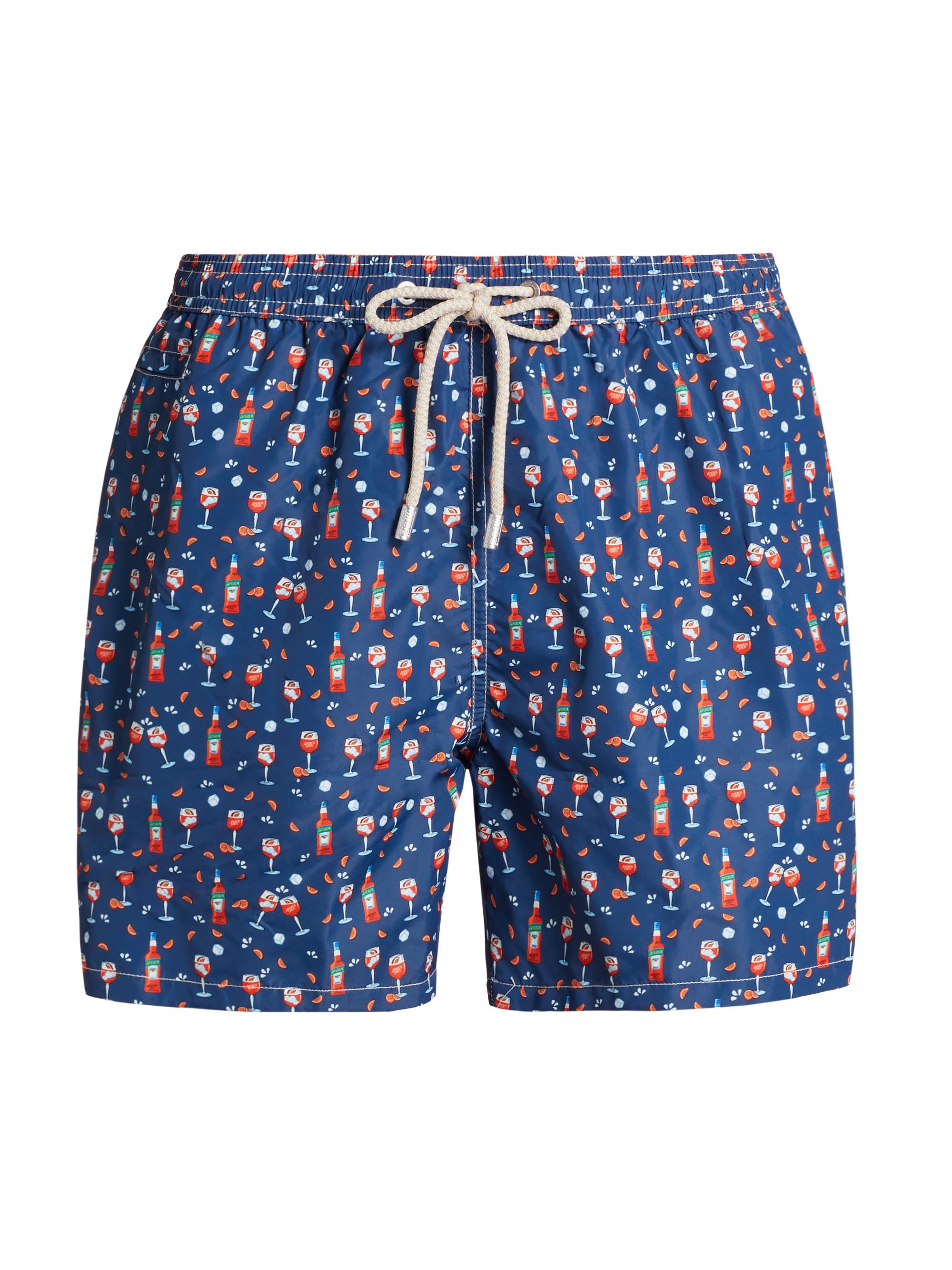 MC2 Saint Barth Men's Lighting Micro Fantasy Swim Shorts - Blue