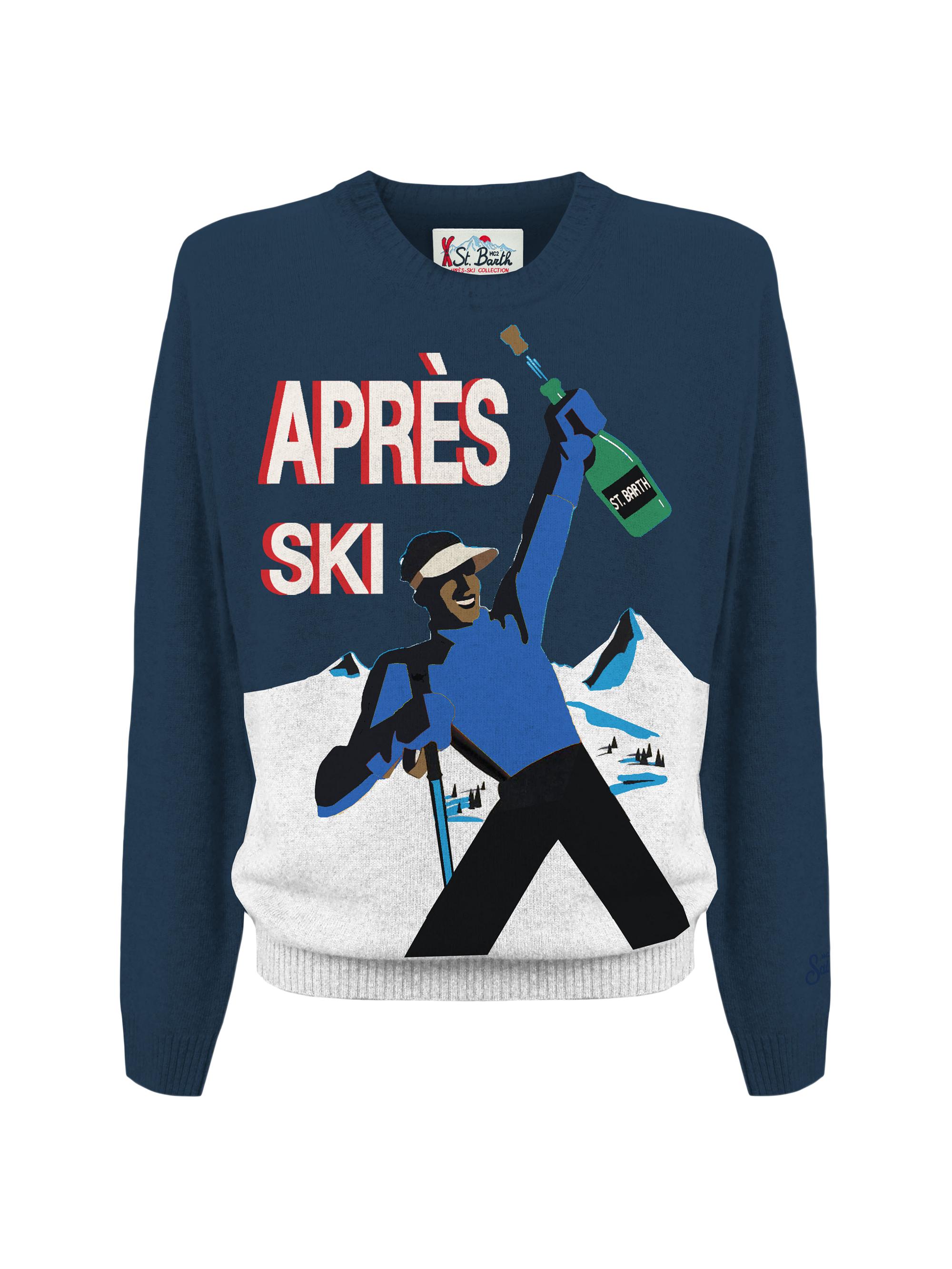 MC2 Saint Barth Men's Heron Après Ski Knit Sweater - Blue