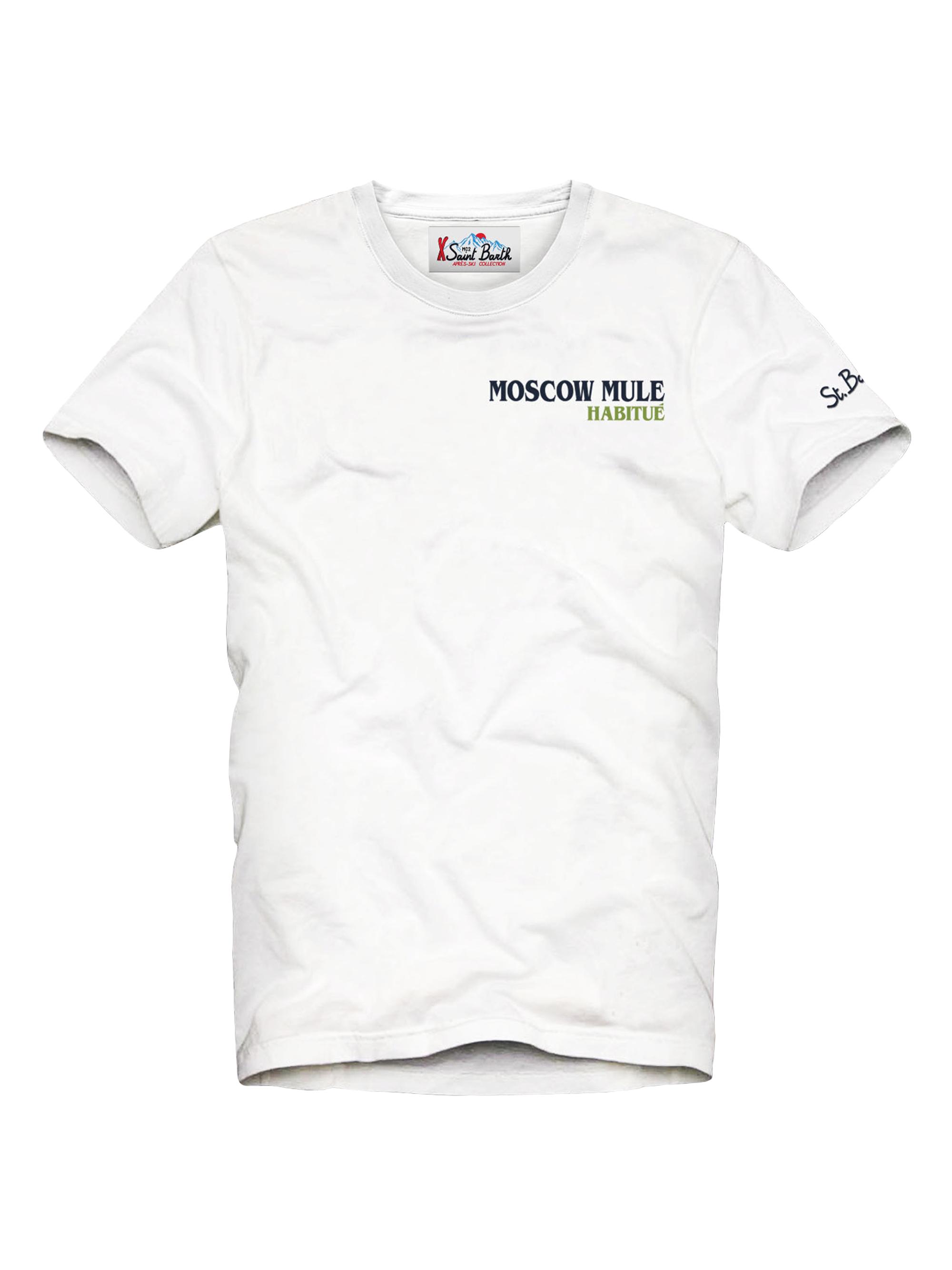 MC2 Saint Barth Men's Arnott Winter Mule Crewneck T-Shirt - White