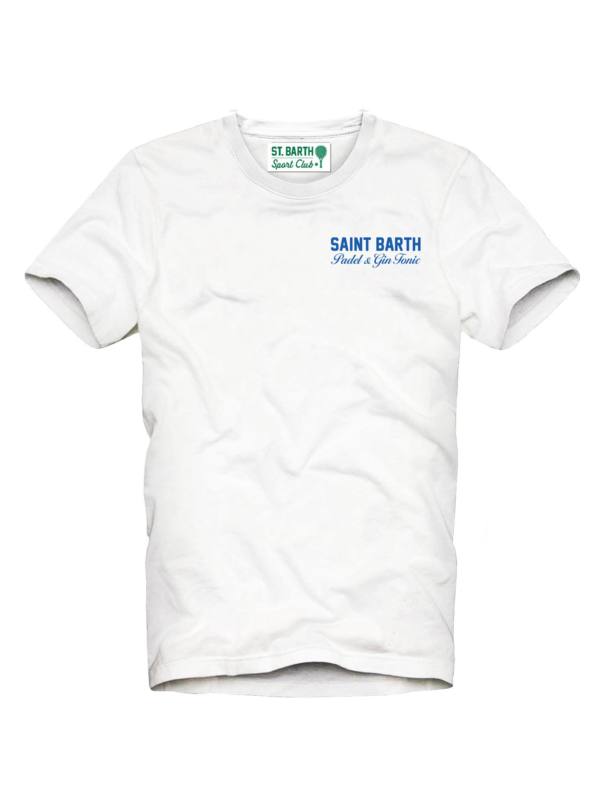 MC2 Saint Barth Men's Arnott Padel & Gin Crewneck T-Shirt - White