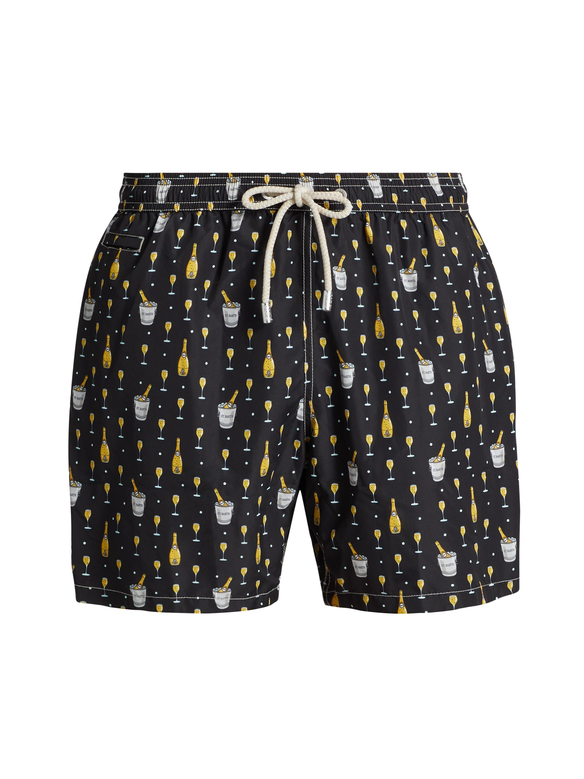 MC2 Saint Barth Men's Lighting Micro Fantasy Swim Shorts - Black