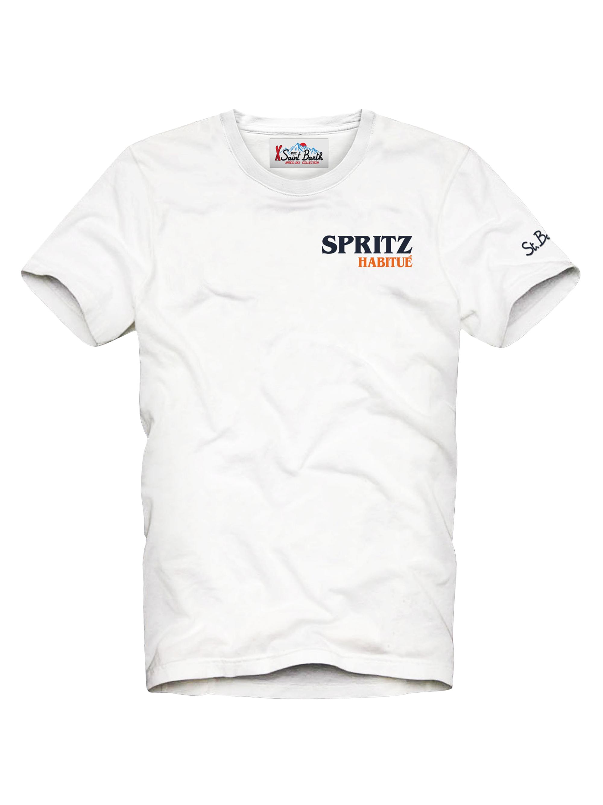 MC2 Saint Barth Men's Arnott Winter Spritz Crewneck T-Shirt - White