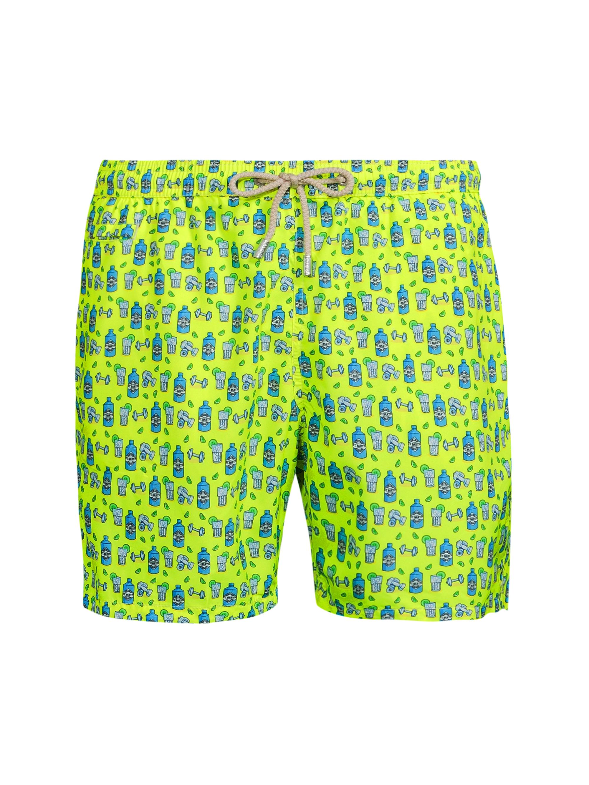 MC2 Saint Barth Men's Lighting Micro Fantasy Swim Trunks - Yellow