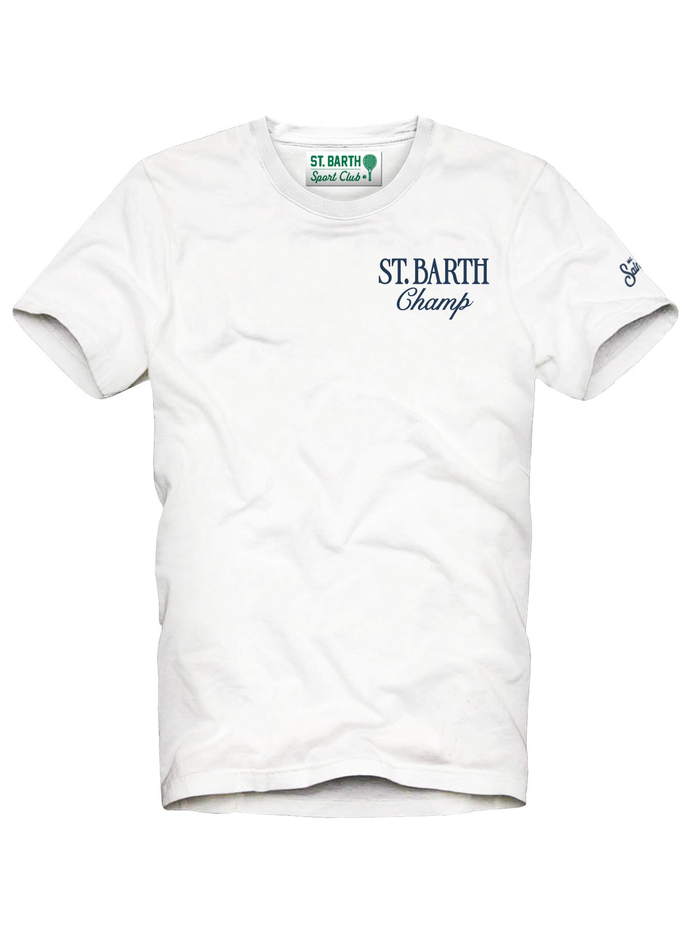 MC2 Saint Barth Men's Arnott Après Tennis Crewneck T-Shirt - White
