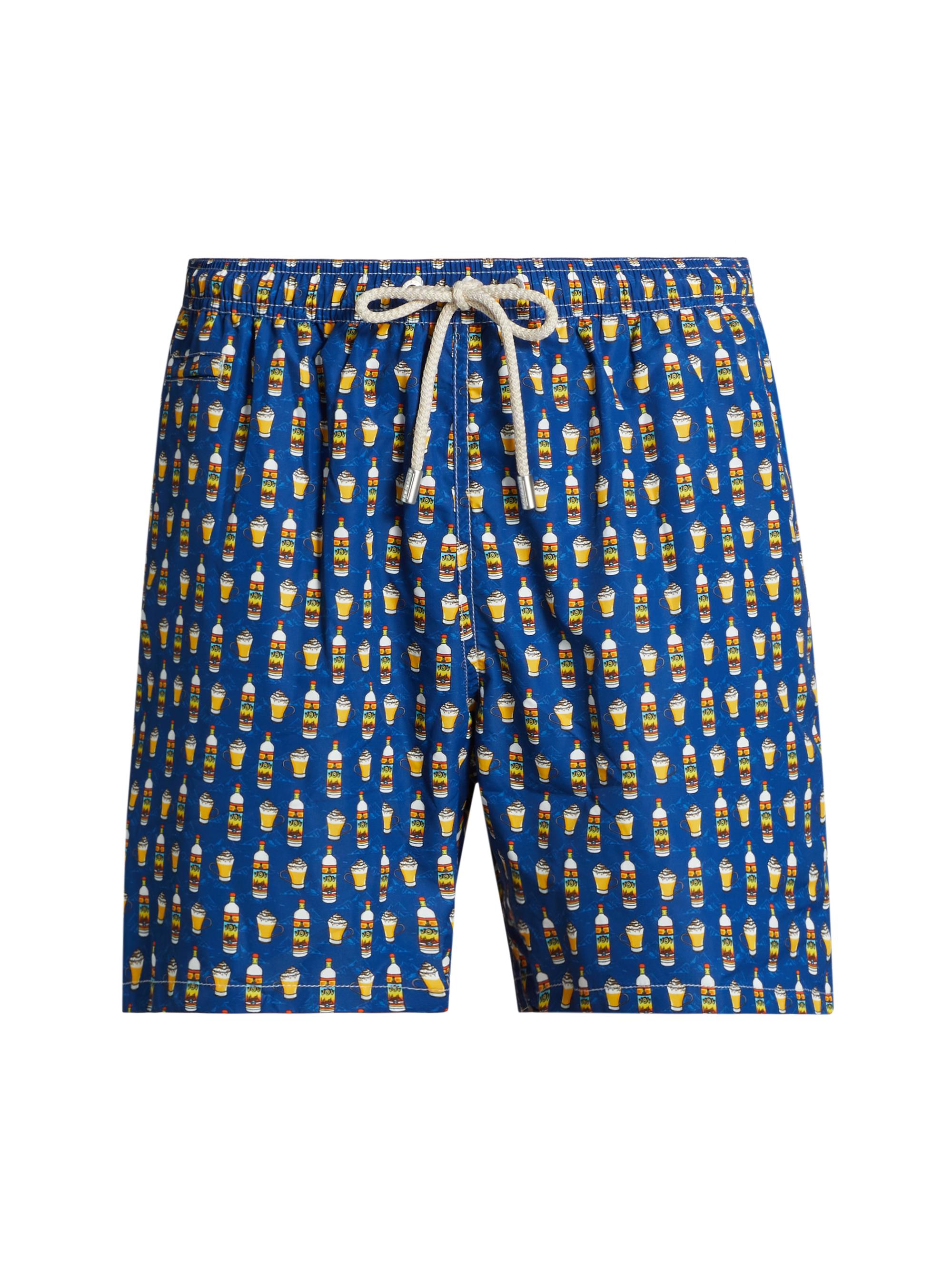 MC2 Saint Barth Men's Lighting Micro Fantasy Swim Shorts - Blue