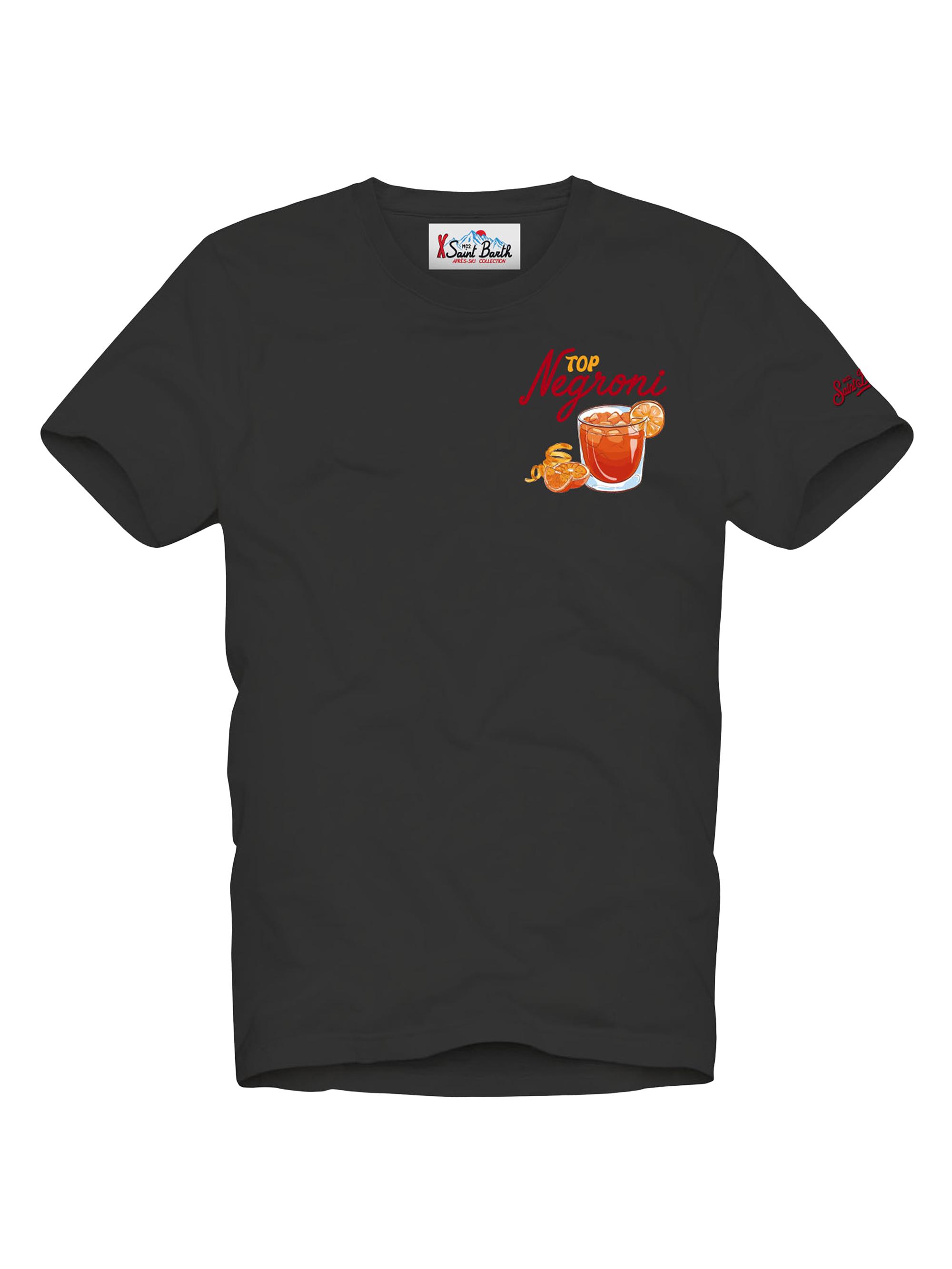 MC2 Saint Barth Men's Arnott Negroni Crewneck T-Shirt - Black
