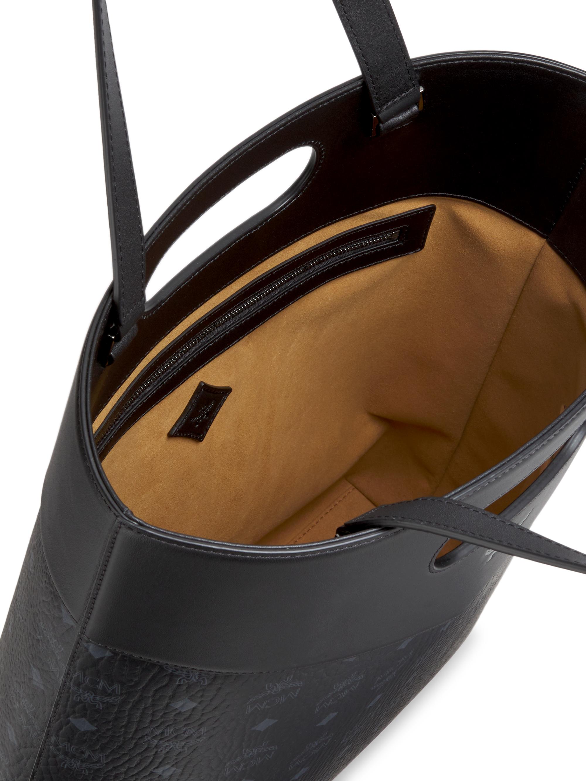 MCM Diamond Visetos Monogram Canvas Tote Bag | Saks Fifth Avenue