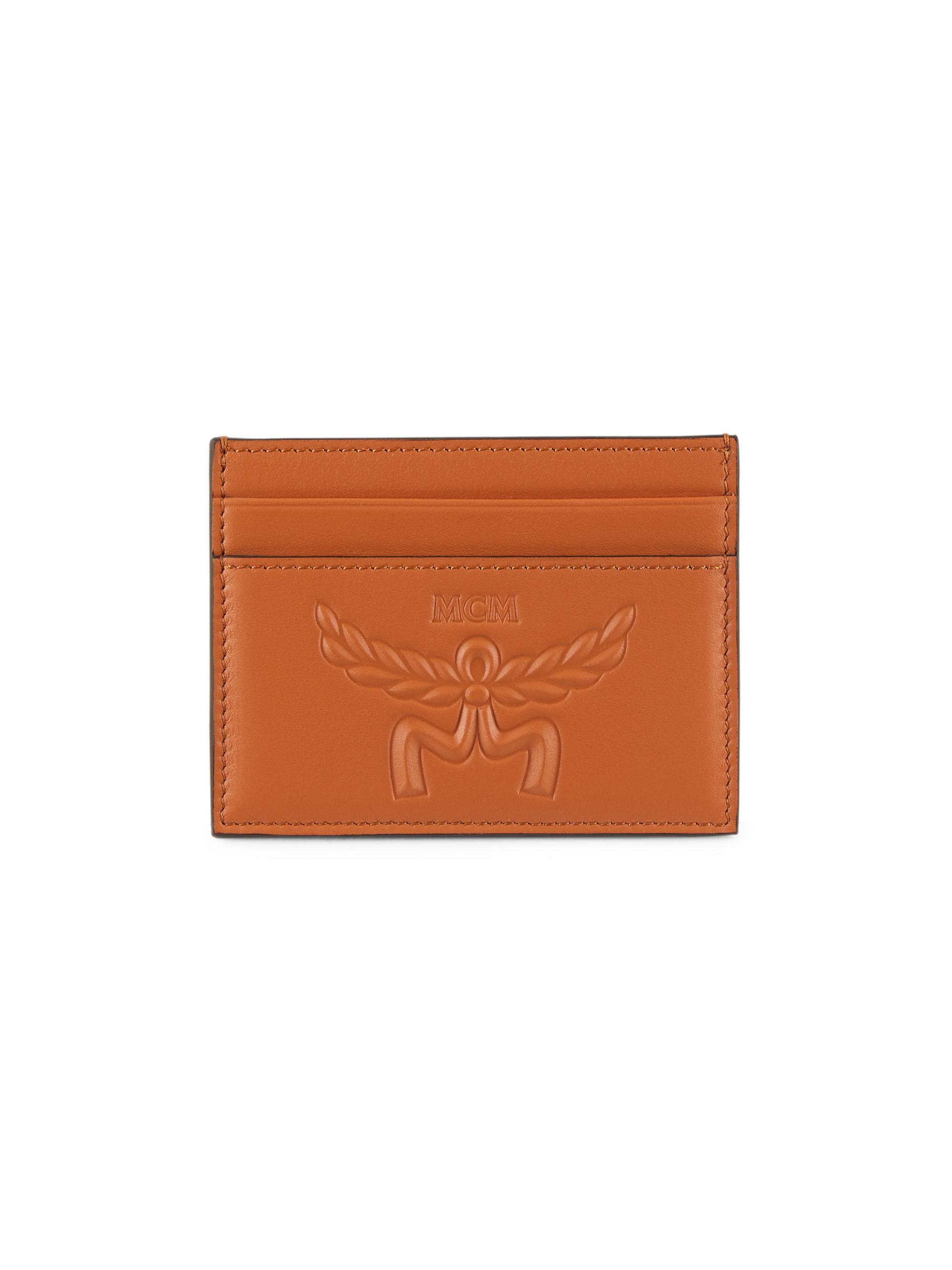 MCM Women's Mini Himmel Leather Card Case - Black