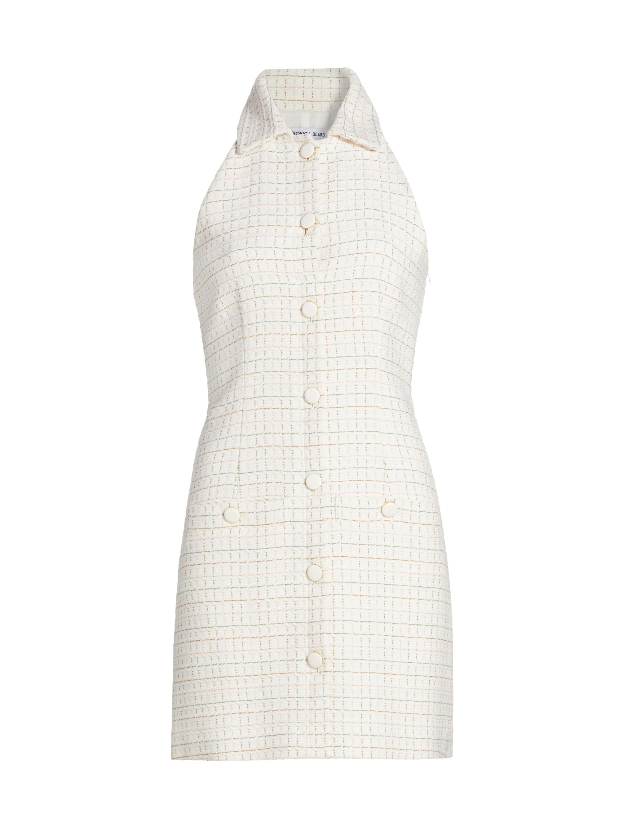 Veronica Beard Tamara Grid Tweed Minidress | Saks Fifth Avenue