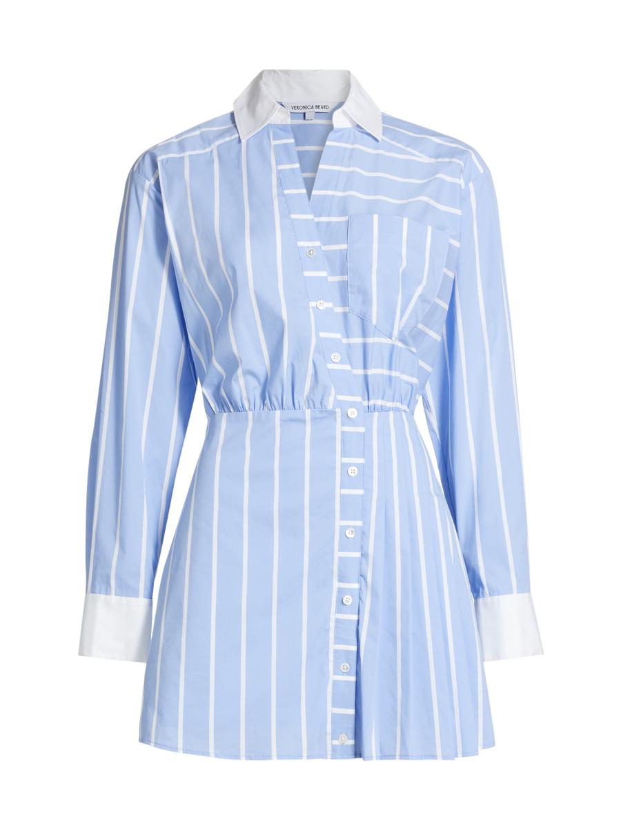 Veronica Beard Poppe Striped Shirtdress | Saks Fifth Avenue