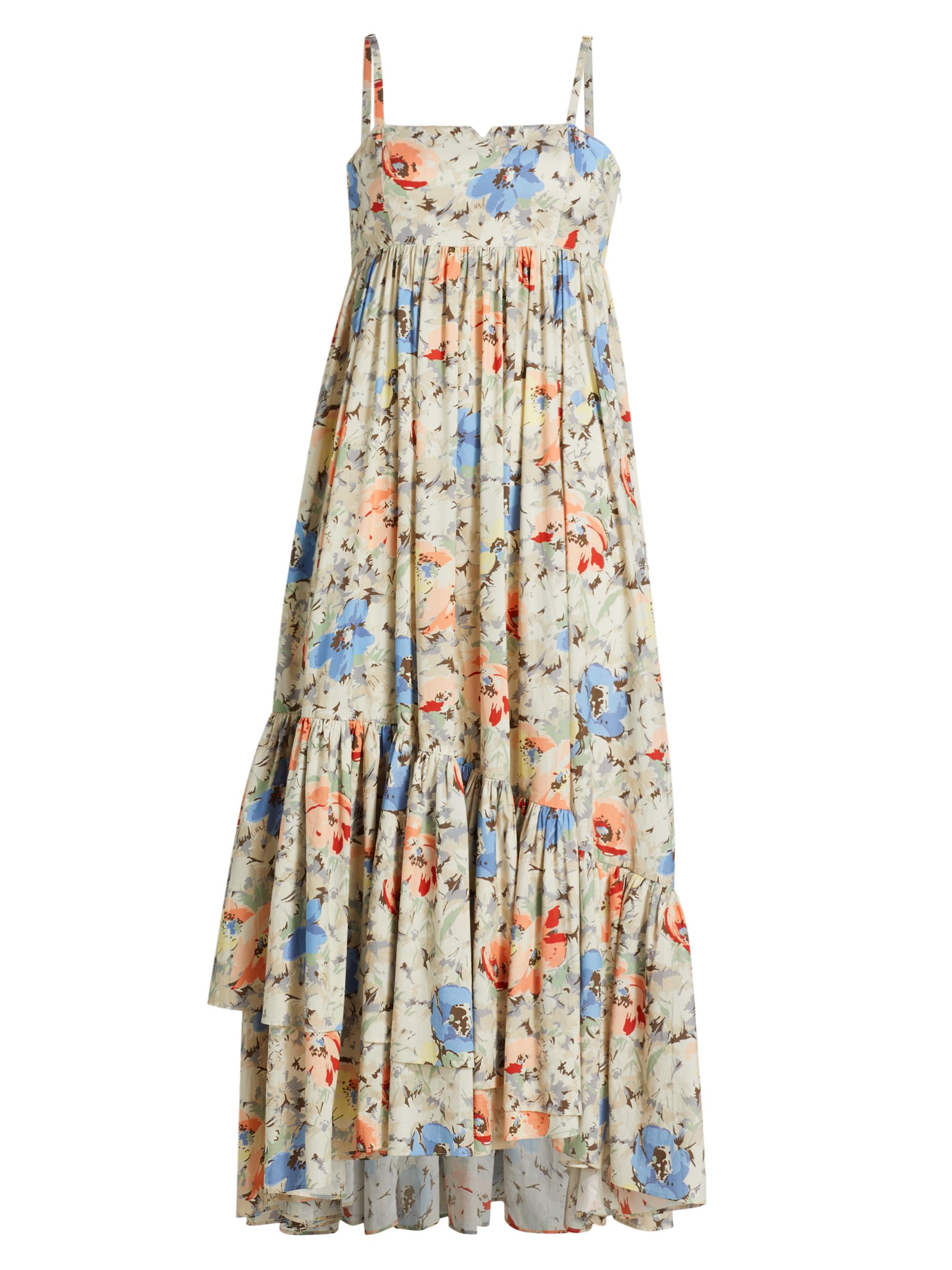 CINQ A SEPT Women's Hailey Floral Cotton-Blend Maxi Dress -  Multi