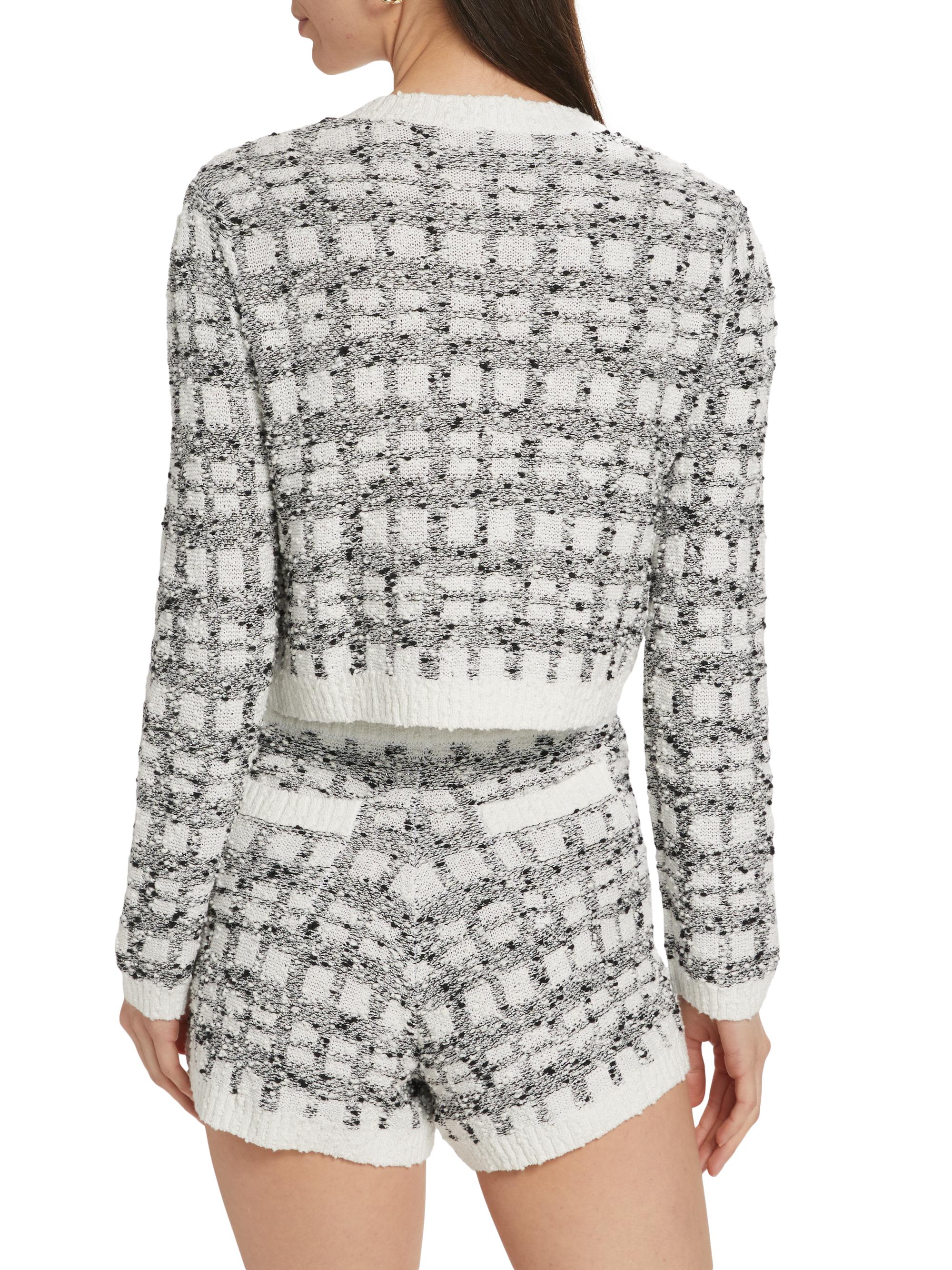 トップス Herlipto Crillon Boucle Cardigan Swan Herlipto Crillon