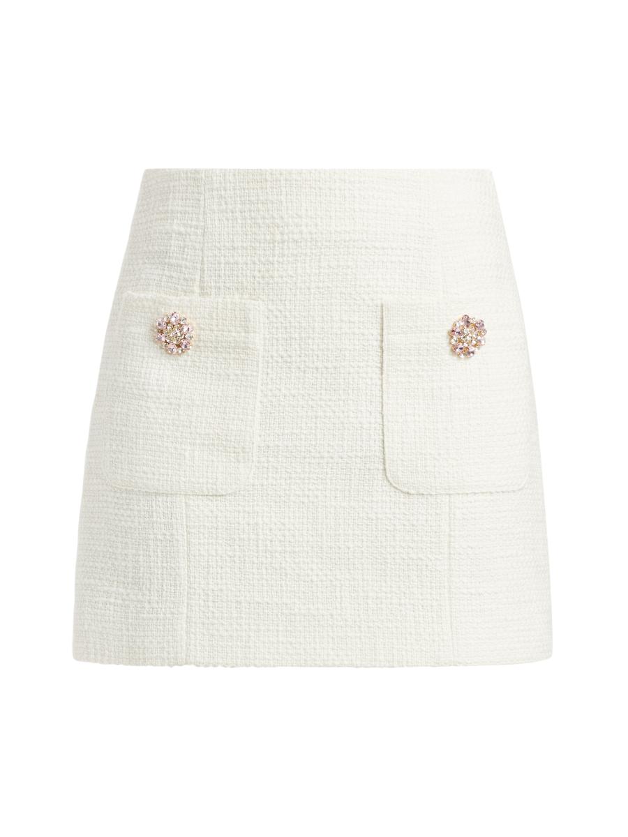 Cinq à Sept Randi Cotton Tweed Miniskirt | Saks Fifth Avenue
