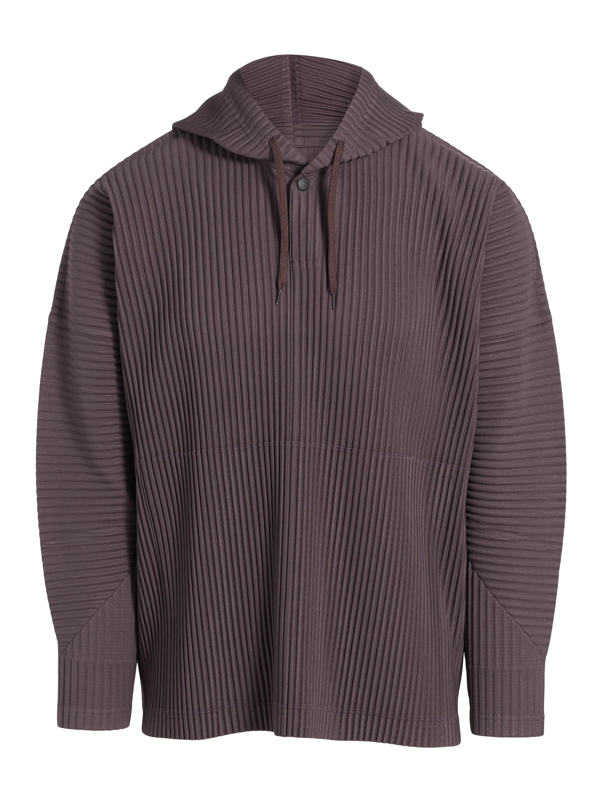 Homme Plissé Issey Miyake Men's December Relaxed-Fit Hoodie - Slate Violet