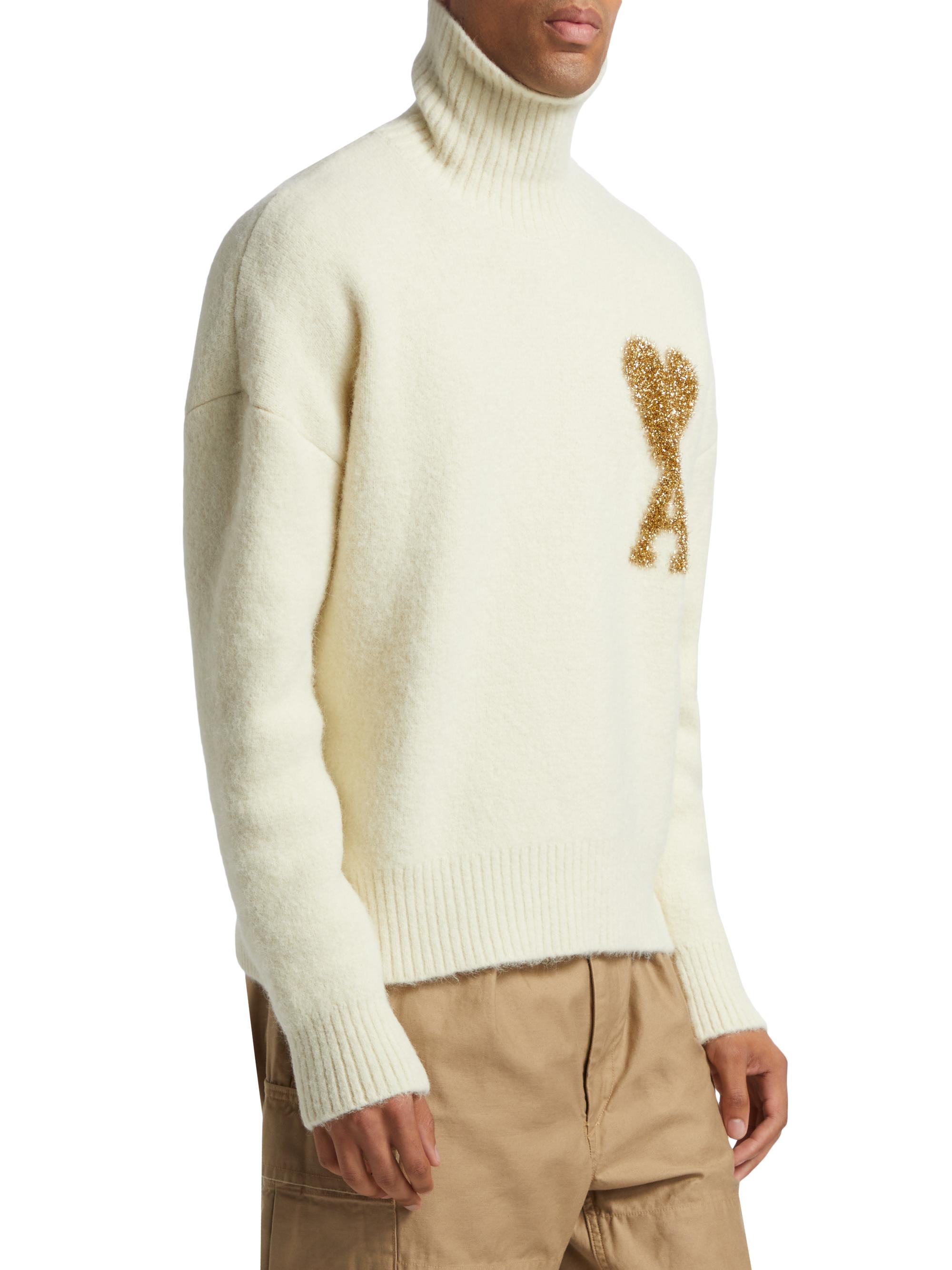 AMI Paris ADC Logo Knit Sweater | Saks Fifth Avenue