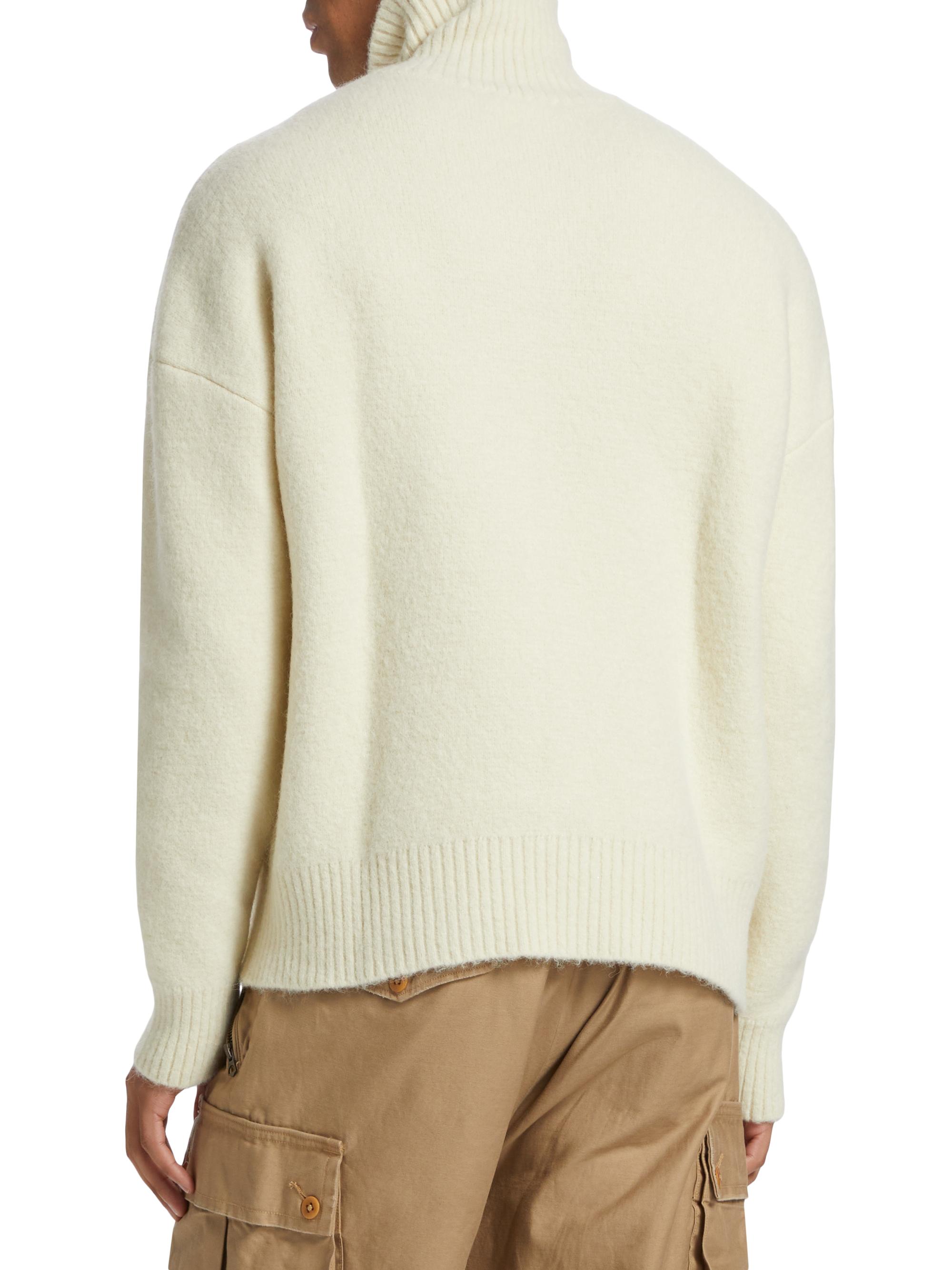 AMI Paris ADC Logo Knit Sweater | Saks Fifth Avenue