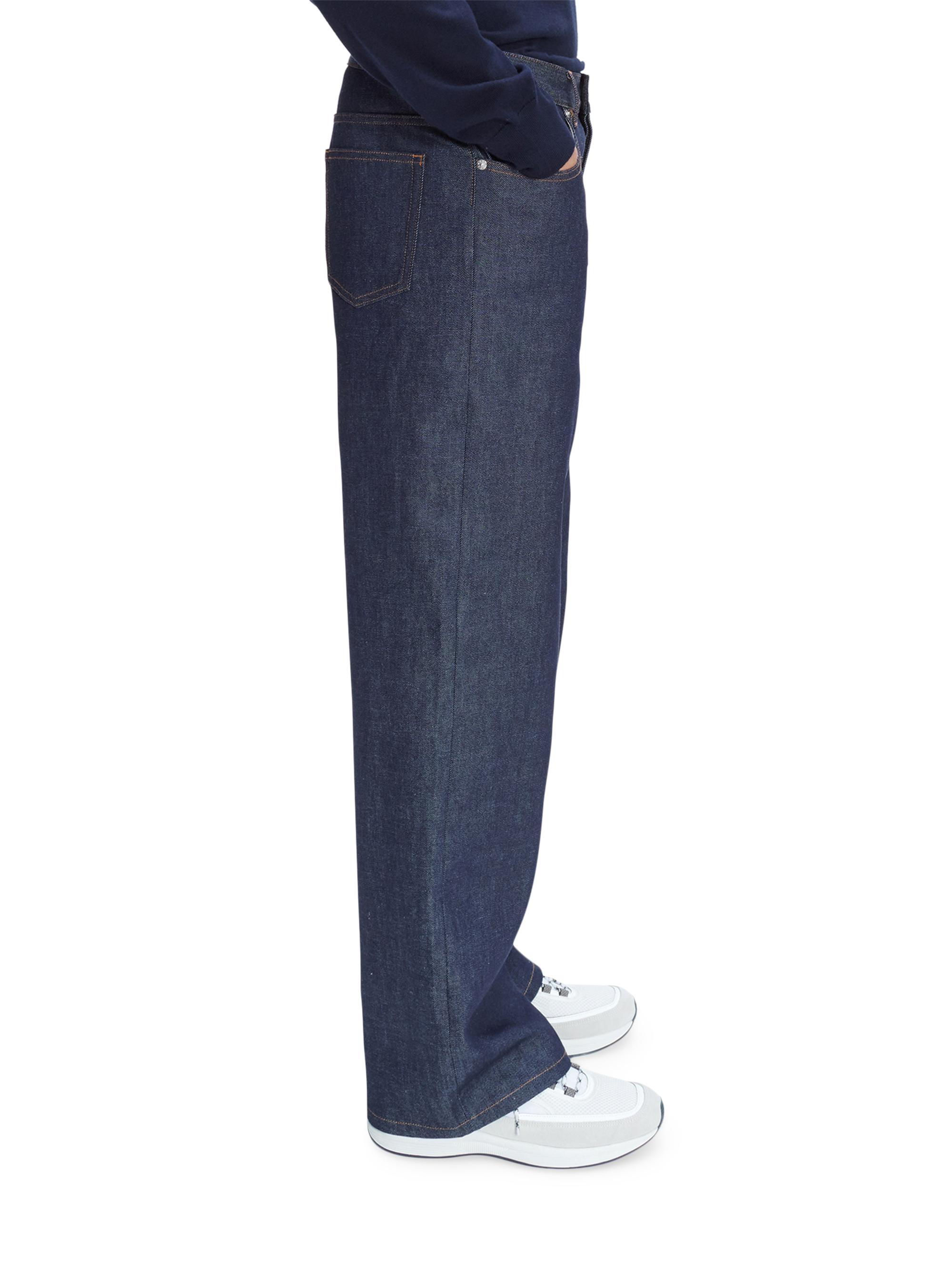 (試着のみ)A.P.C. JEAN AARON 30 ワイドストレート 25ss A.P.C. Aaron Stretch-Cotton Denim Relaxed-Fit Jeans | Saks Fifth