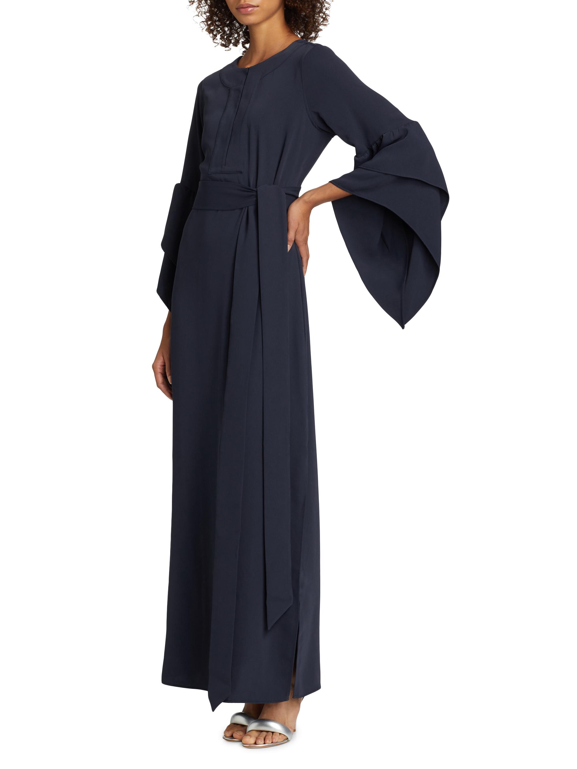 athena maxi dress navy arkitaip