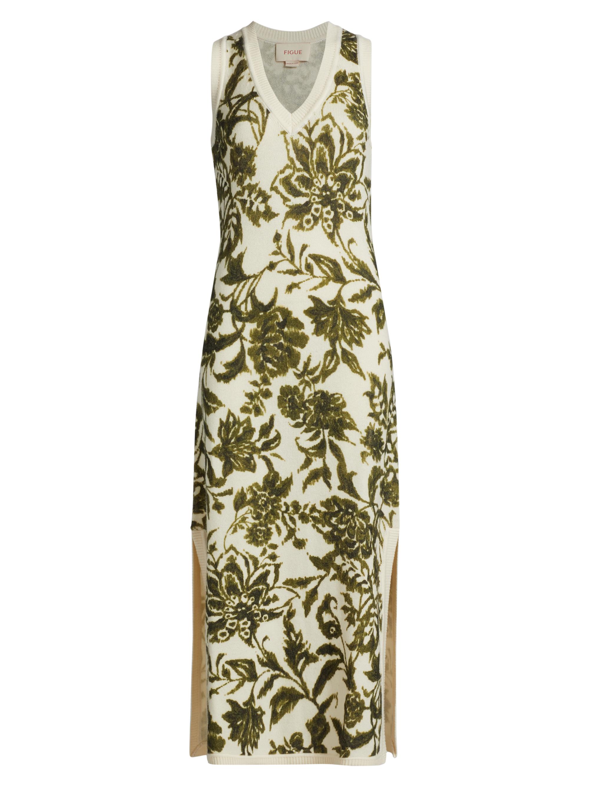 Monse Floral Asymmetric Draped Midi-Dress | Saks Fifth Avenue