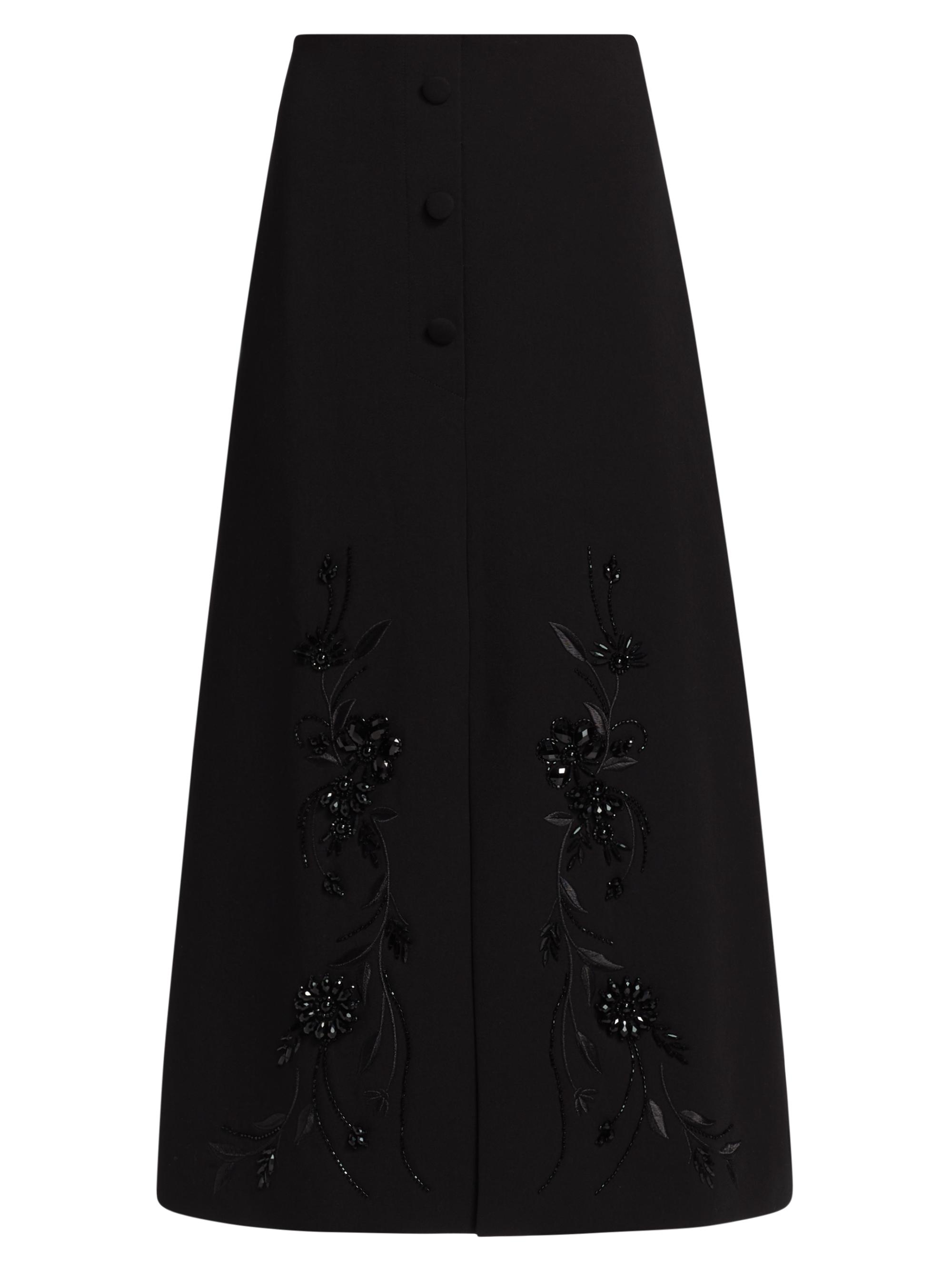 Figue Women's Ophelia Beaded Maxi Skirt - Onyx Black