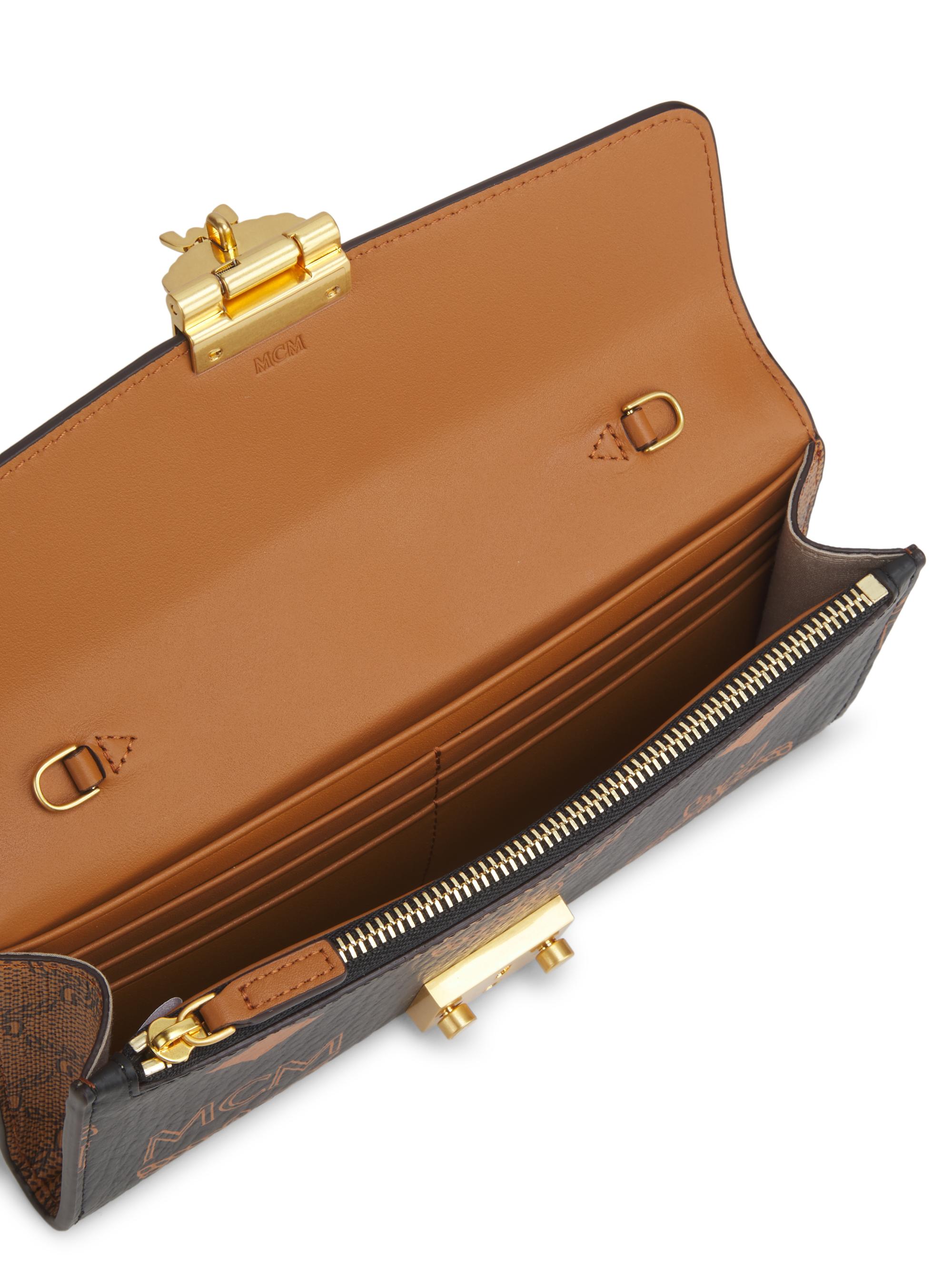 MCM Tracy Monogram Wallet-On-Chain Bag | Saks Fifth Avenue