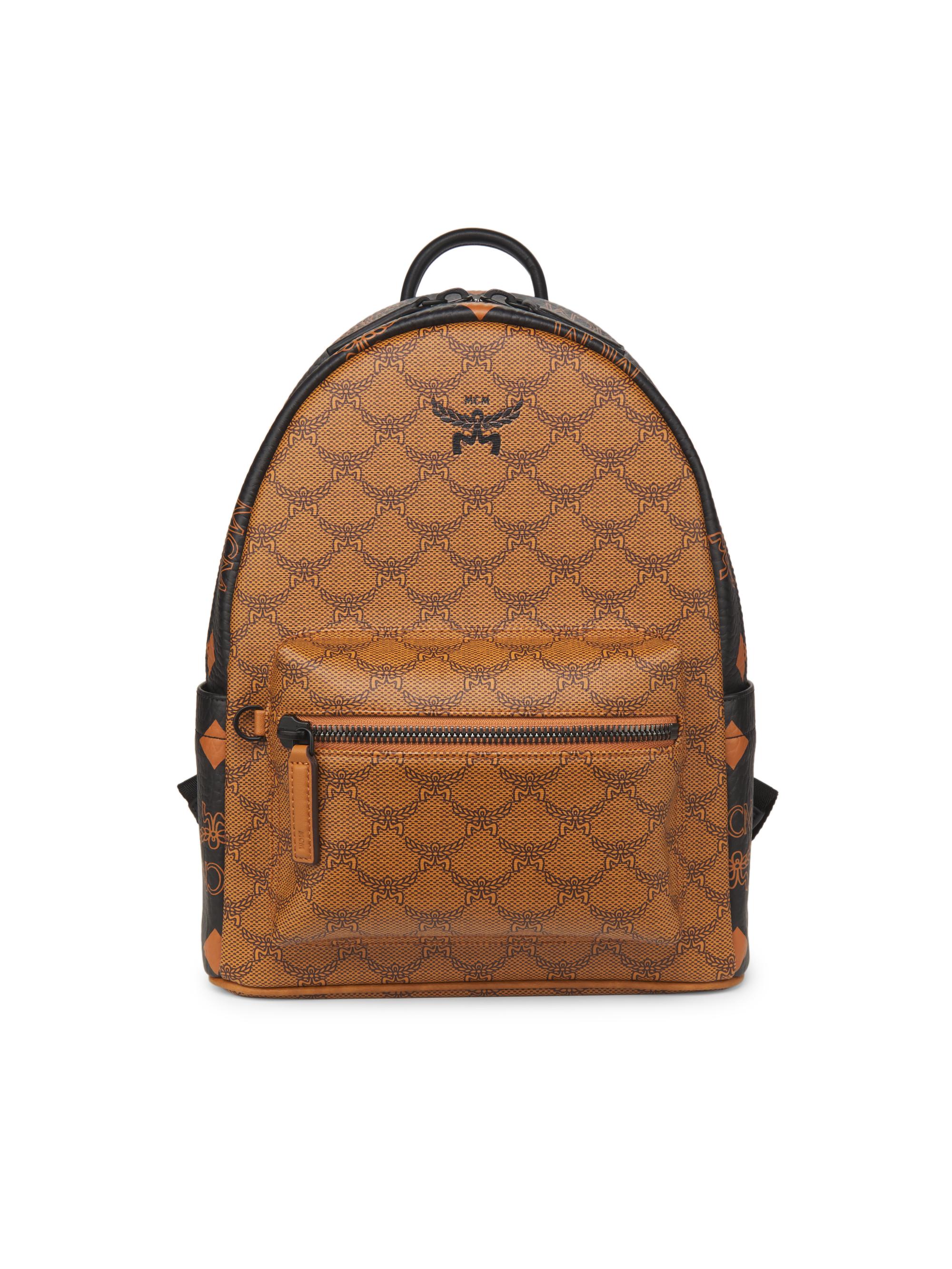 MCM Stark Mixed Monogram Canvas Backpack | Saks Fifth Avenue