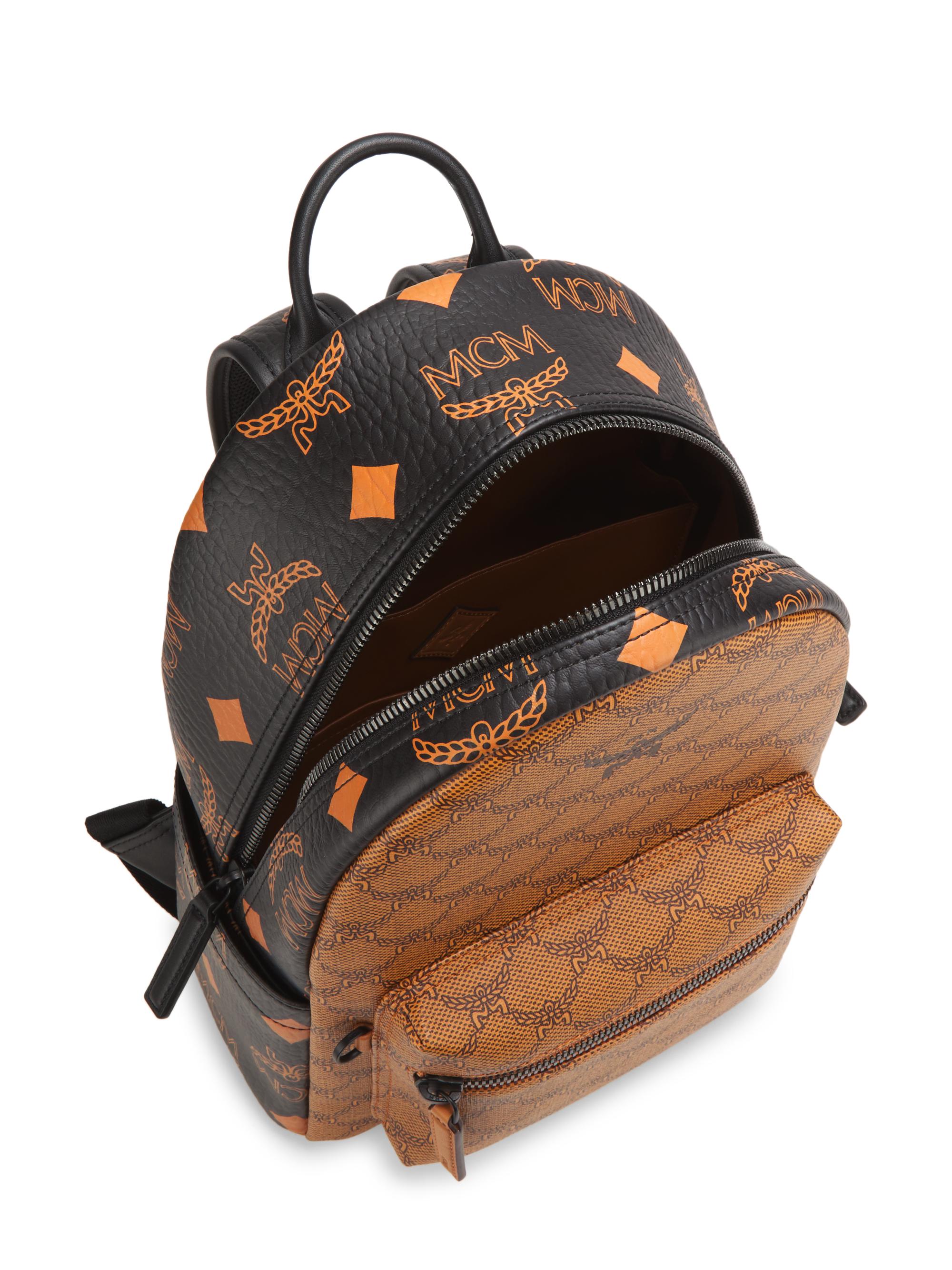 MCM Stark Mixed Monogram Canvas Backpack | Saks Fifth Avenue