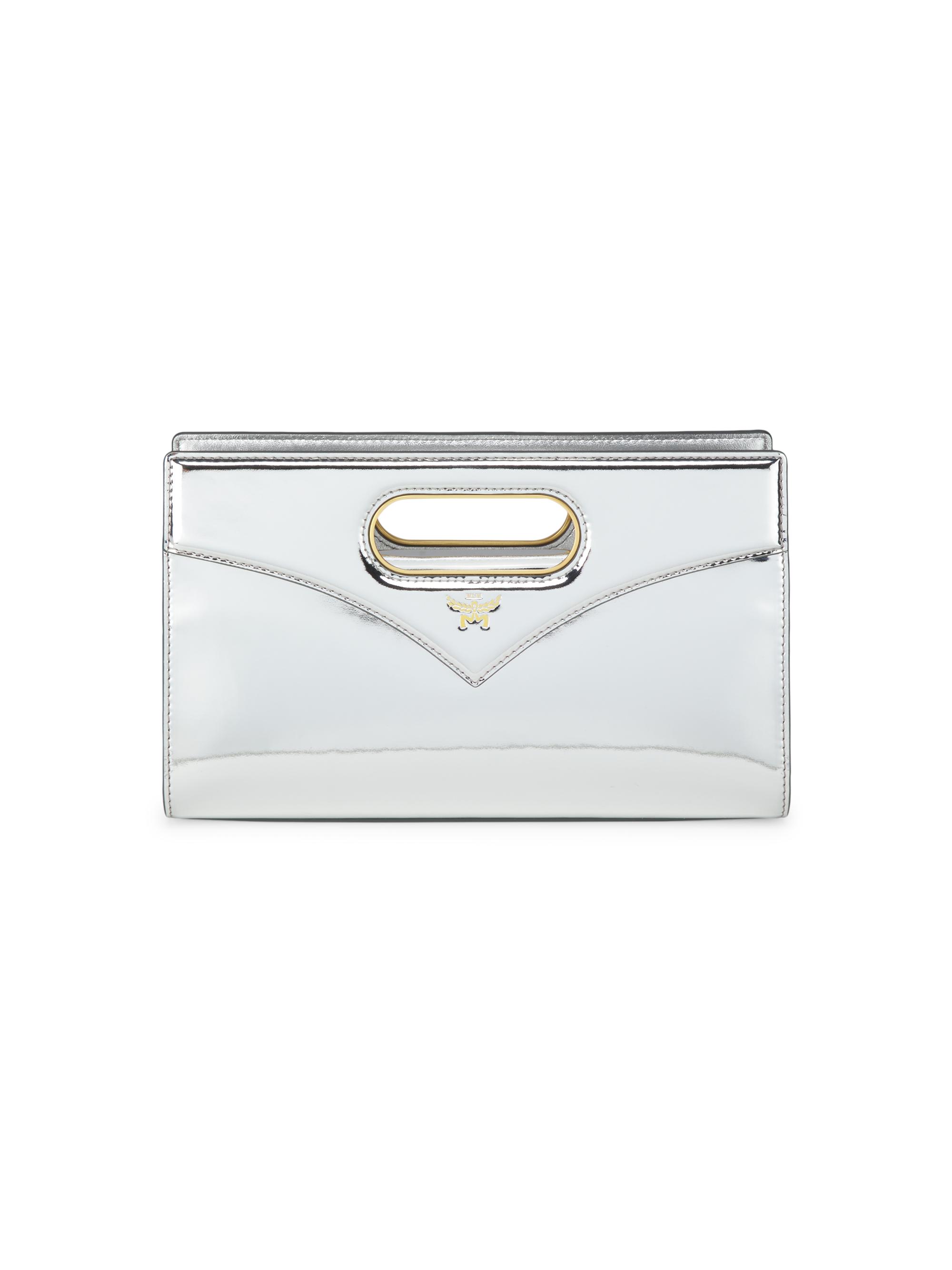 MCM Women's Diamond Leather Diamant Crossbody Bag - Silver