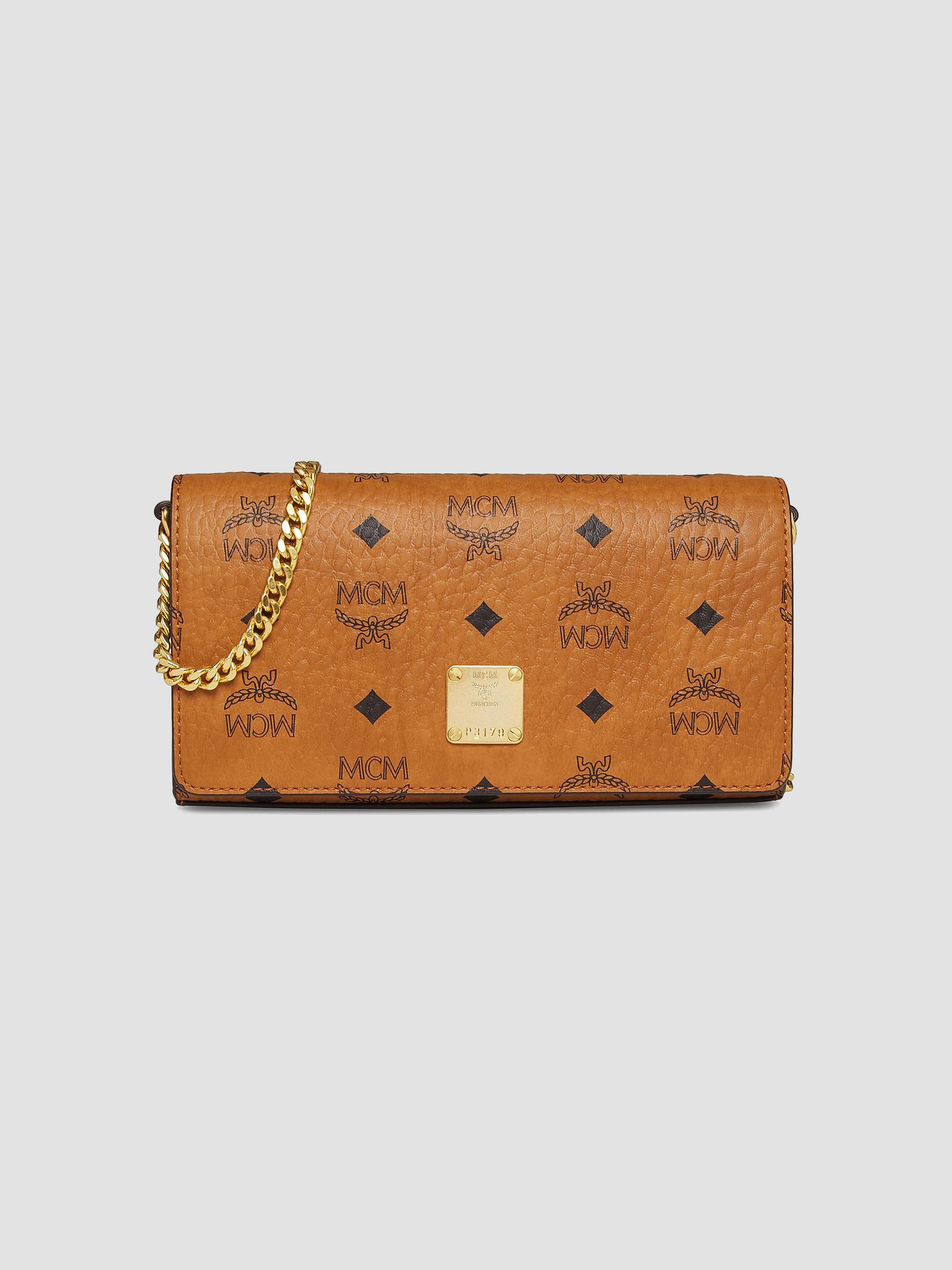 MCM Women's Visetos Leather Mini Crossbody Bag - Cognac | Thumbnail 7