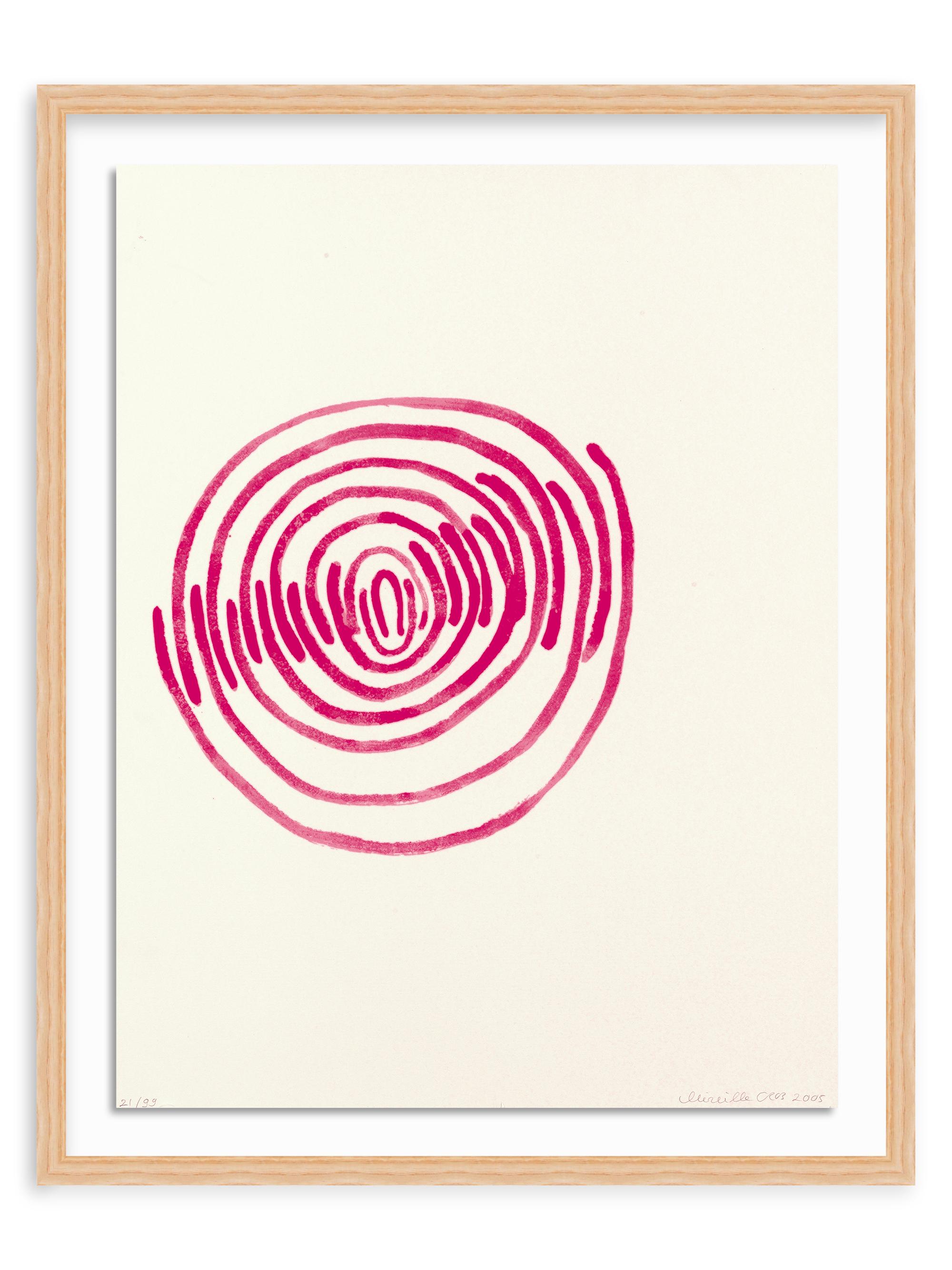 Mireille Gros ''Naturaleza III''Framed Screenprint on Paper, 30''x 24''