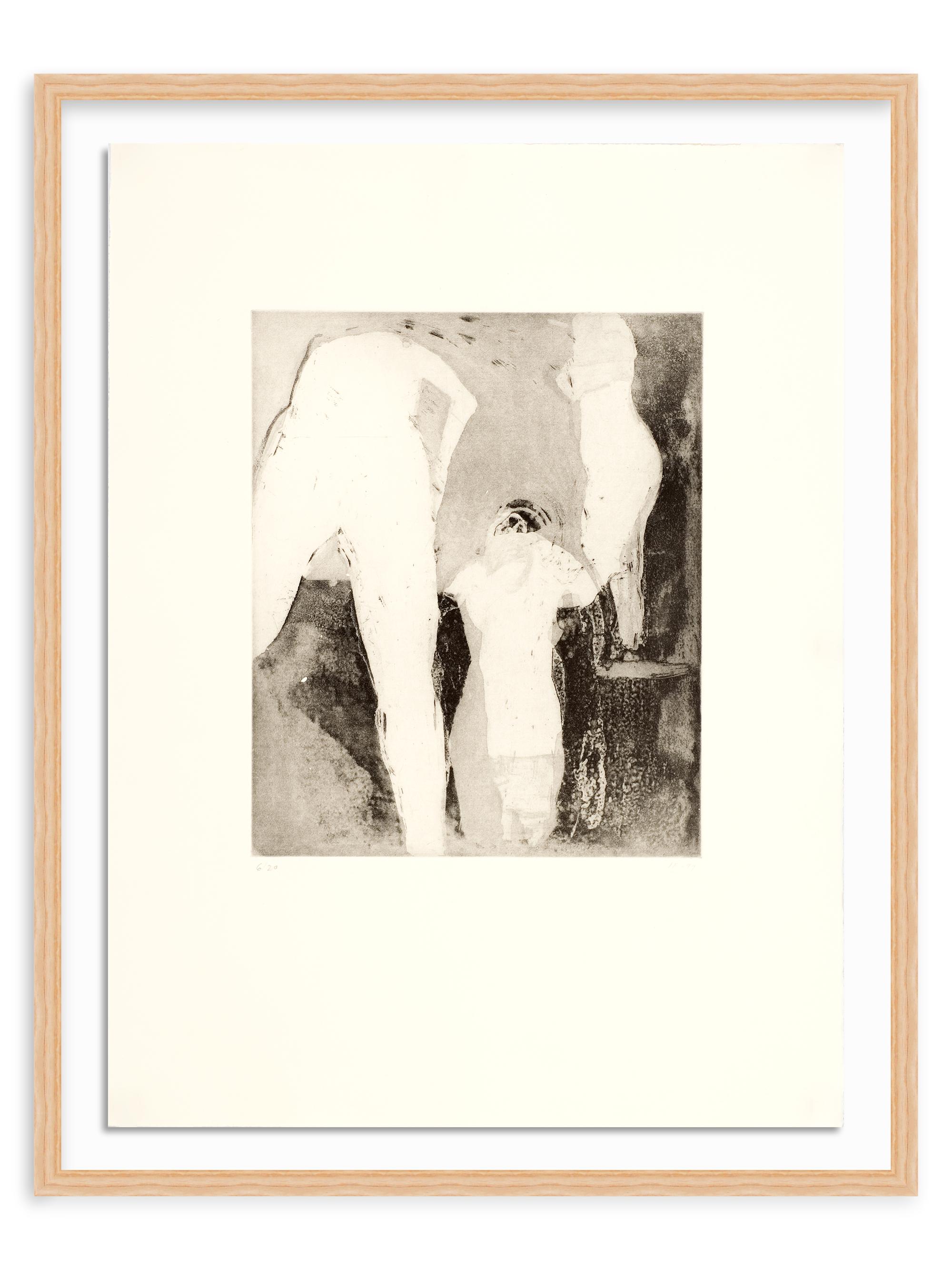 Imelda Ferrer ''Sin título (triángulo negro)''Framed Engraving on Paper, 34''x 26''