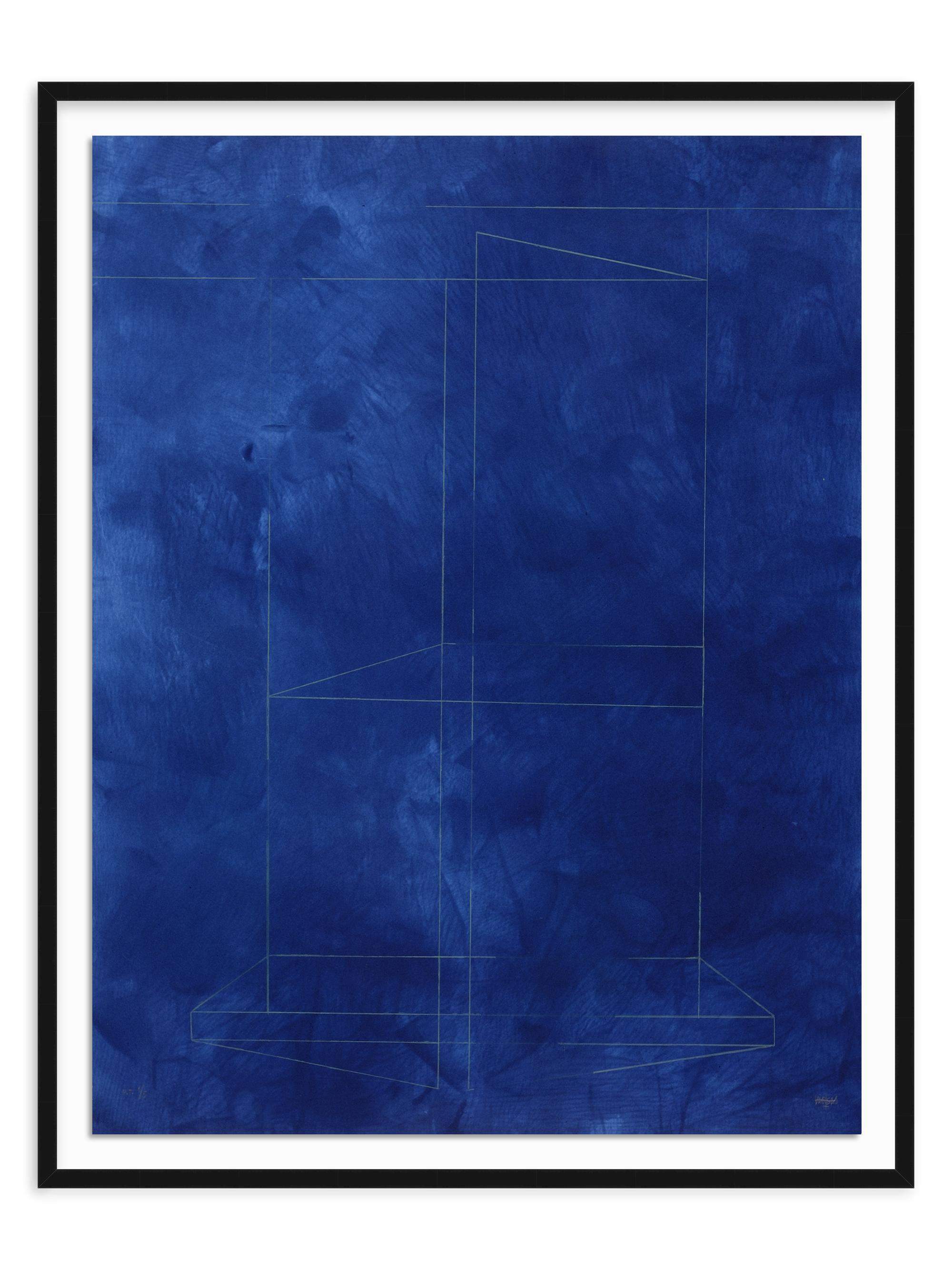 José Antoni Pérez De Vargas Y Saldaña ''Arquitectura de silencio III''Framed Engraving on Paper, 43''x 34''