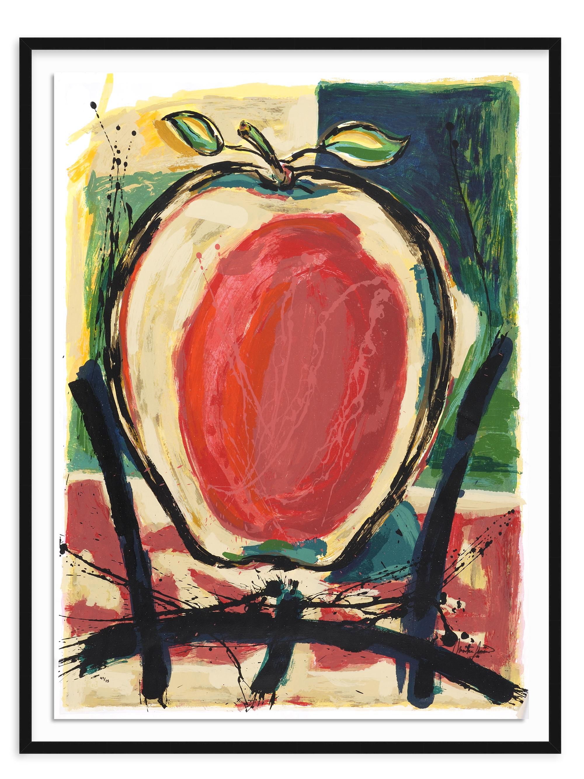 José Simón Martín ''Nueva York''Framed Screenprint on Canvas, 43''x 33''