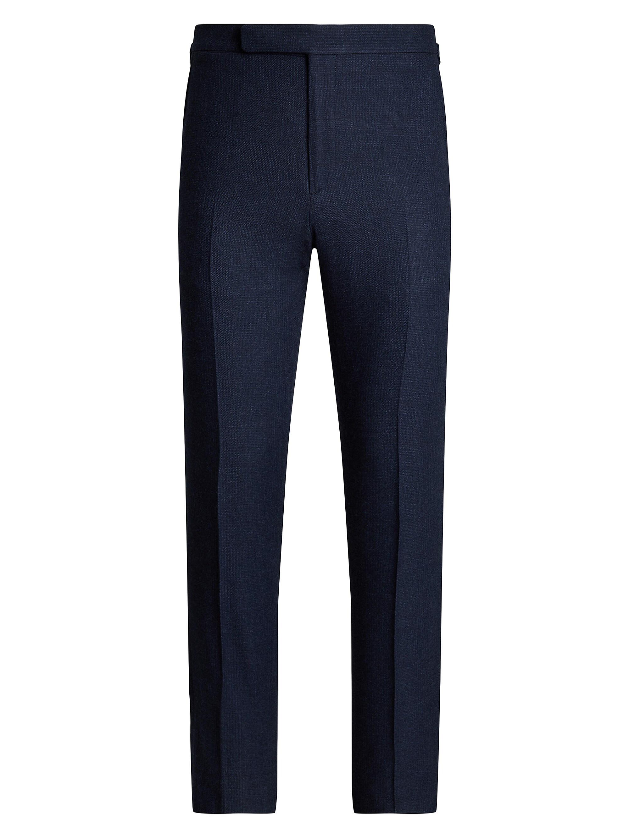 Ralph Lauren Purple Label Men's Gregory Flat-Front Trousers - Medieval Blue