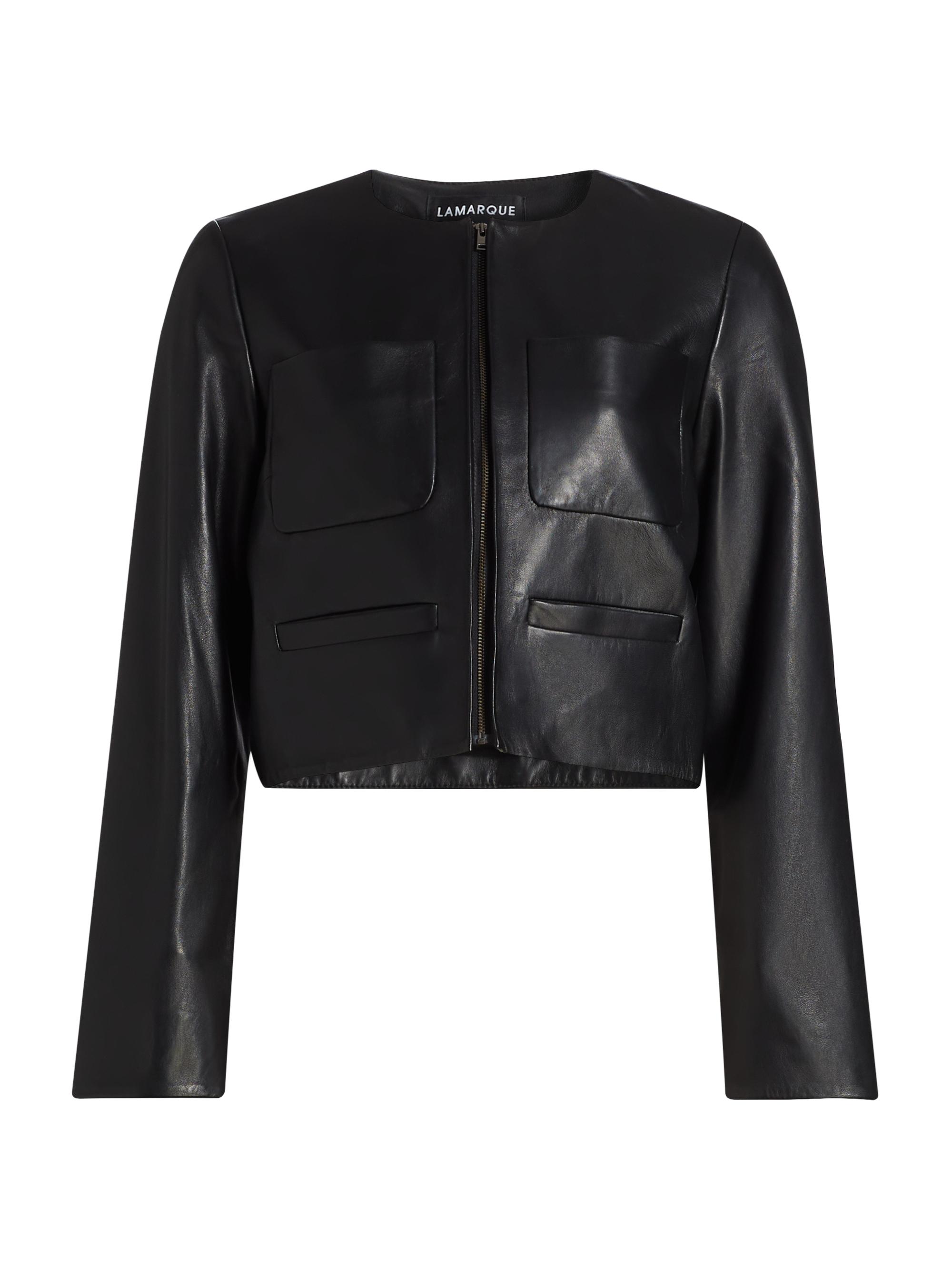 Lamarque Pascale Faux Leather Biker Jacket | Saks Fifth Avenue