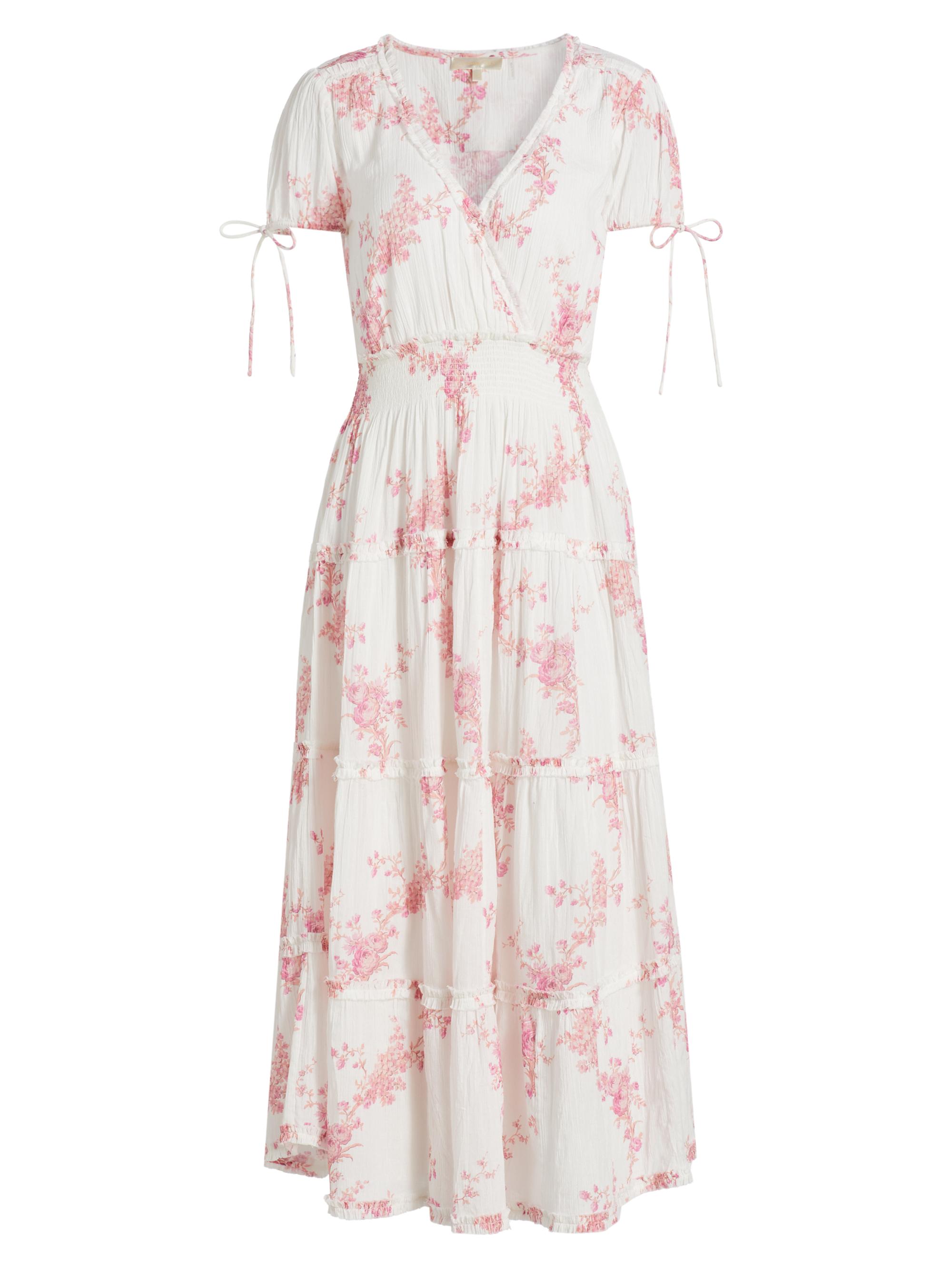 LoveShackFancy Women's Florence Liana Cotto Vessara Midi-Dress - Passion Pink