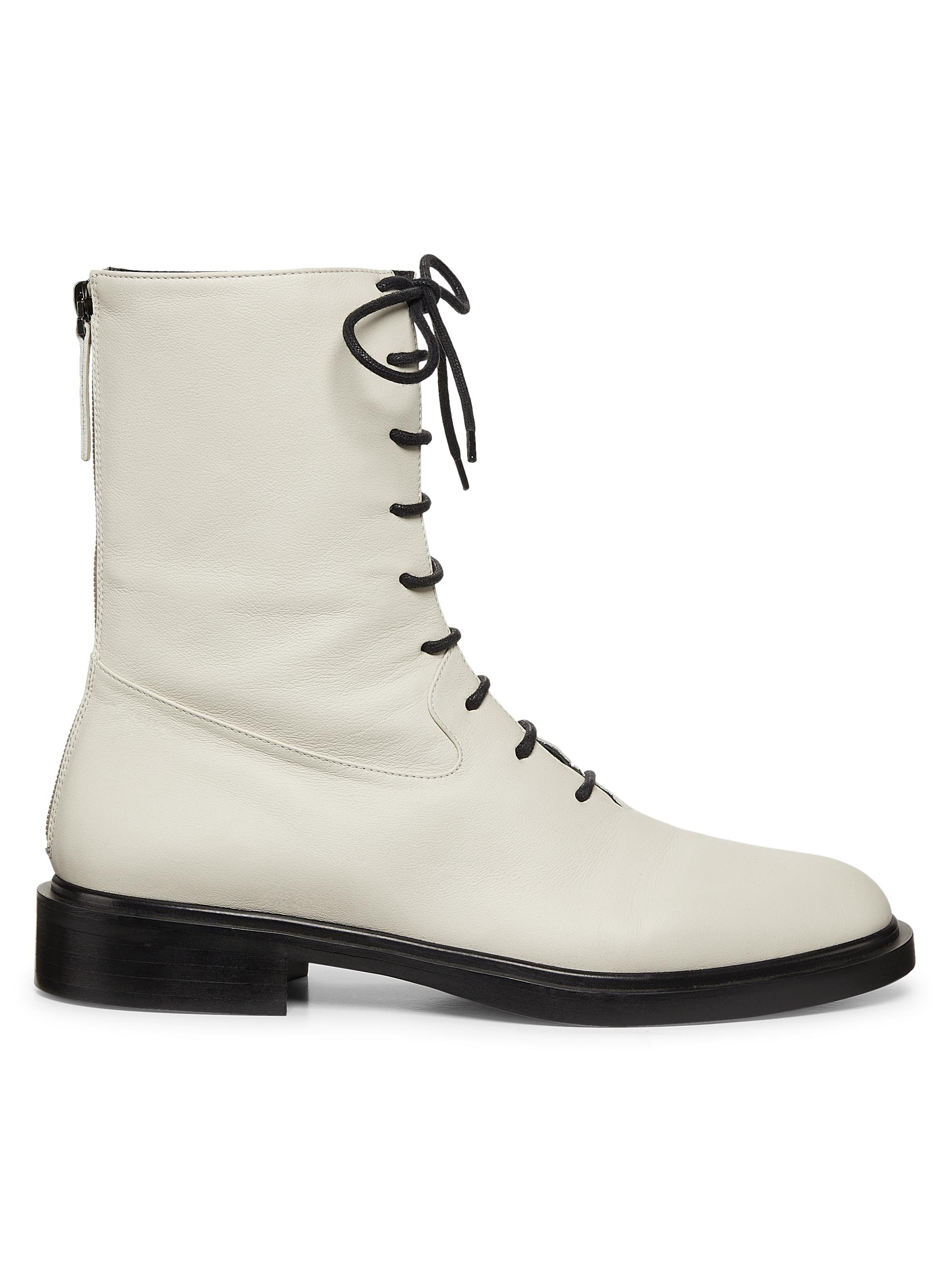 A.Emery Women's Daijah Leather Boots - Eggshell