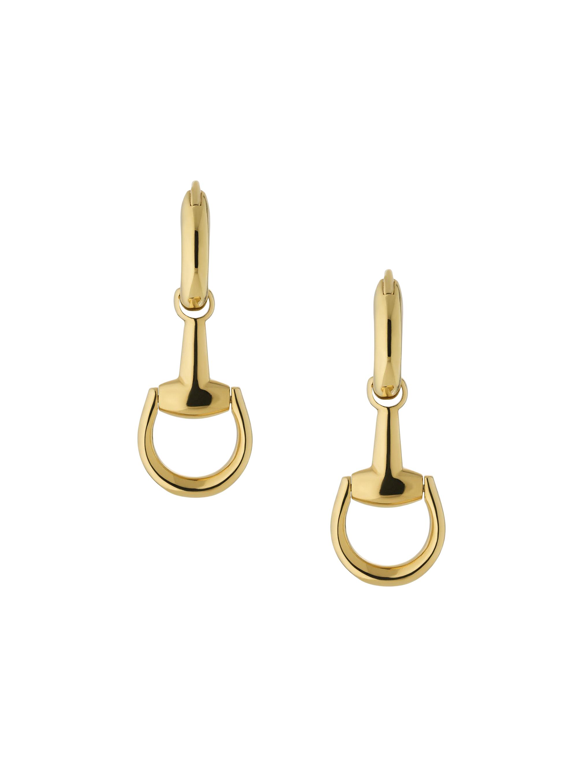Gucci Women's Horsebit 18K Yellow Gold Drop Earrings - Yellow Gold