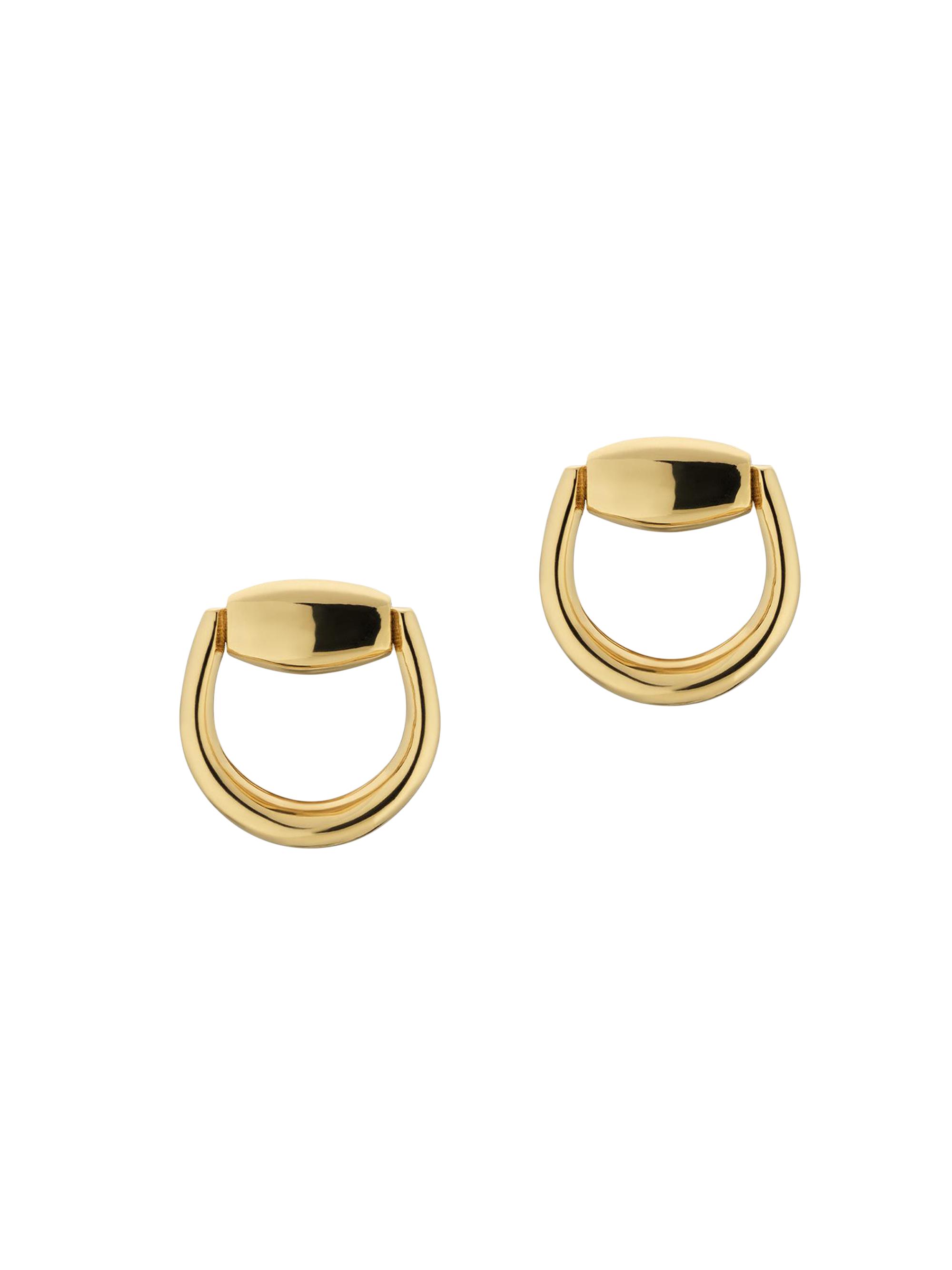 Gucci Women's Horsebit 18K Yellow Gold Stud Earrings - Yellow Gold