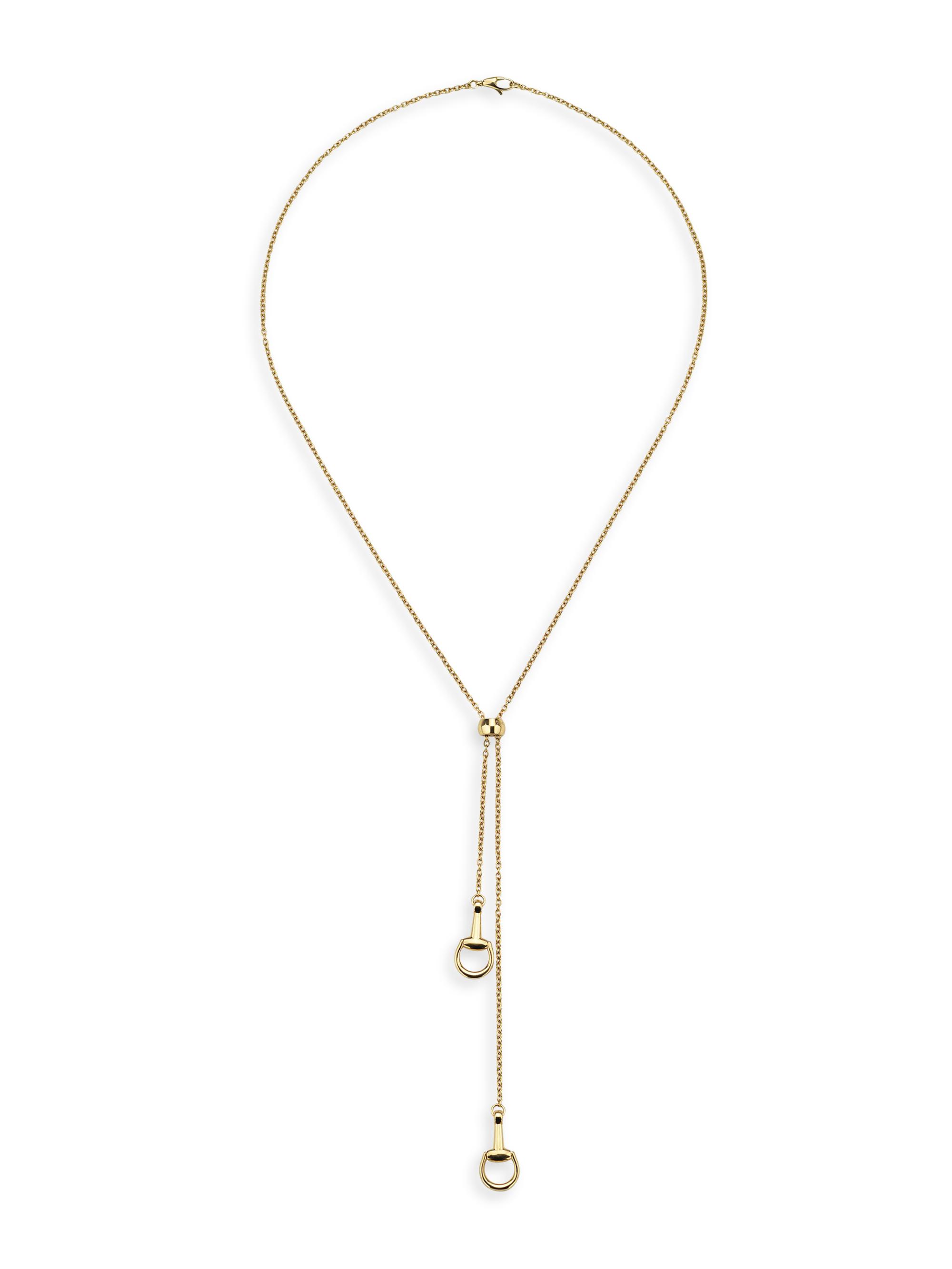 Gucci Women's Horsebit 18K Yellow Gold Necklace - Yellow Gold