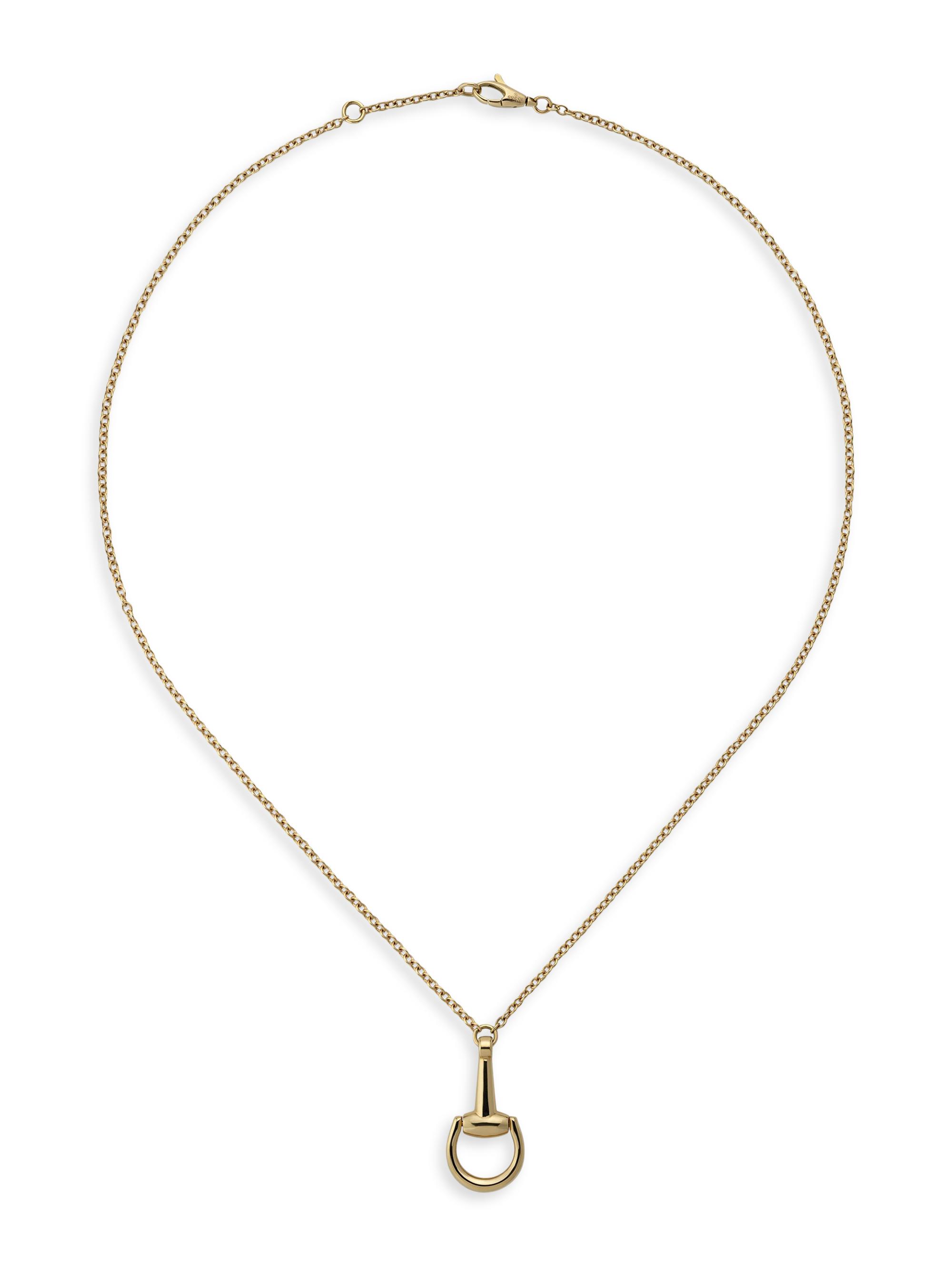 Gucci Horsebit 18K Yellow Gold Pendant Necklace - Yellow Gold