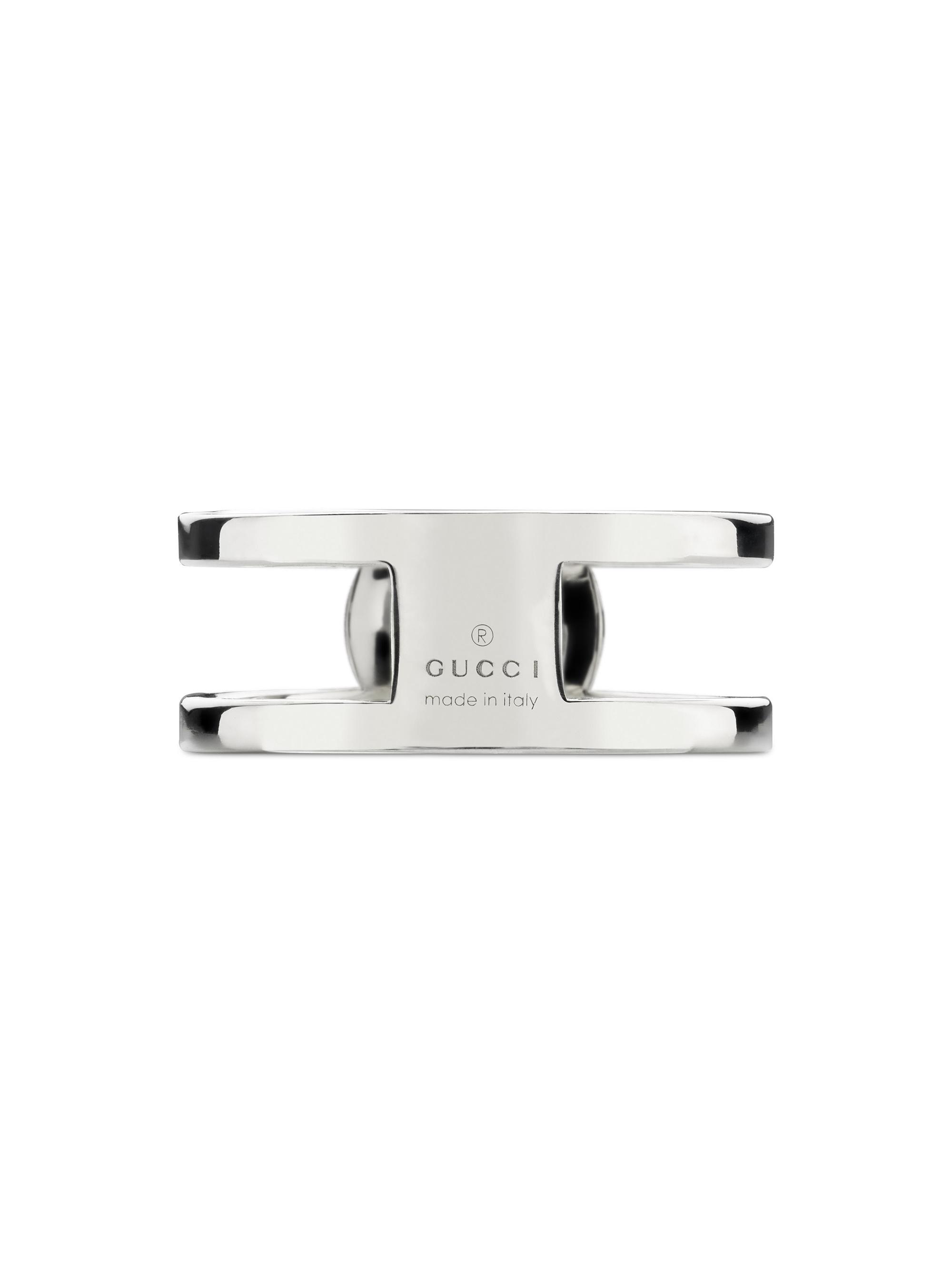 Gucci Interlocking G Sterling Silver Ring | Saks Fifth Avenue