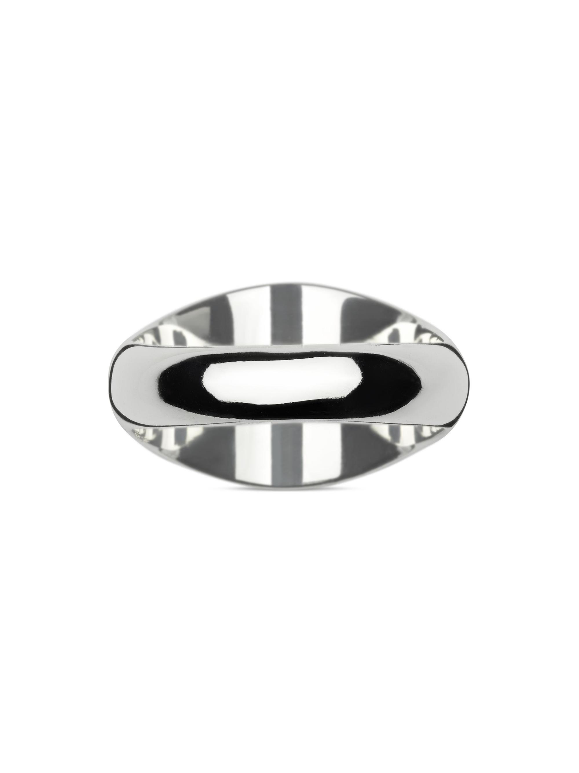 Gucci Trademark Sterling Silver Oval Signet Ring | Saks Fifth Avenue
