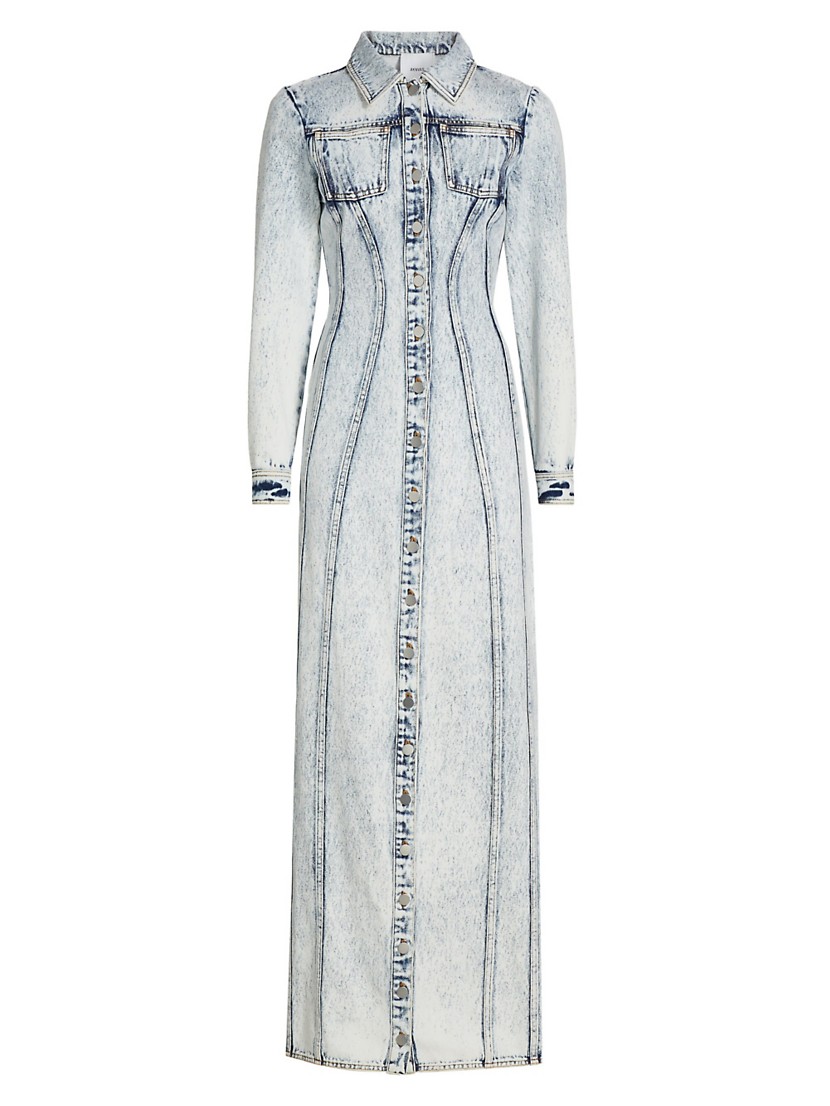 Shop Aknvas Mercer Denim Maxi Shirtdress | Saks Fifth Avenue Shop Aknvas Mercer Denim Maxi Shirtdress | Saks Fifth Avenue